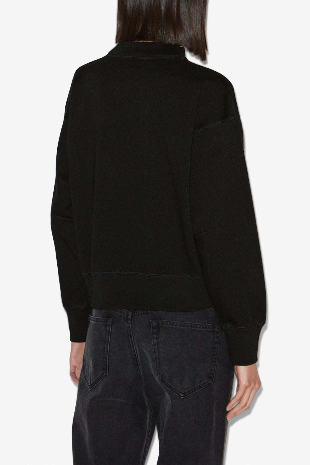 Sweat-shirt moby en coton molletonné - Noir - Woman - 5