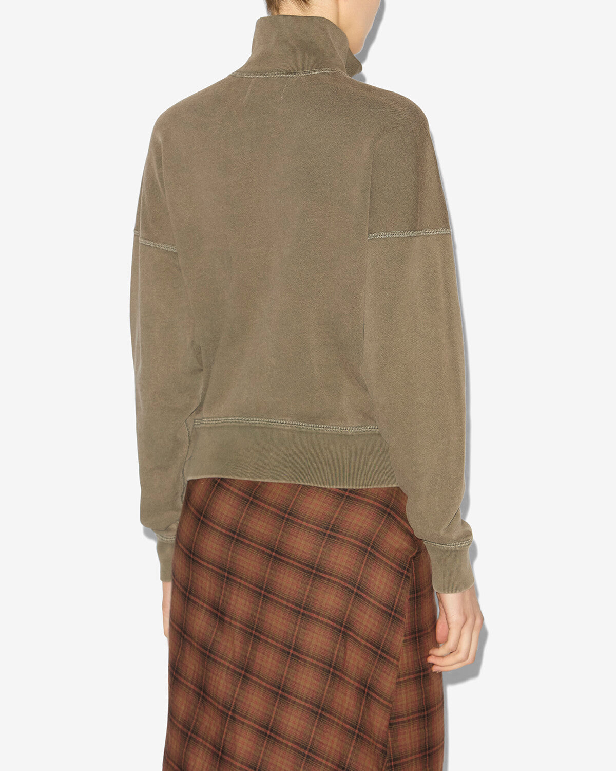 Ross スウェットシャツ Woman Dark bronze-ecru 3