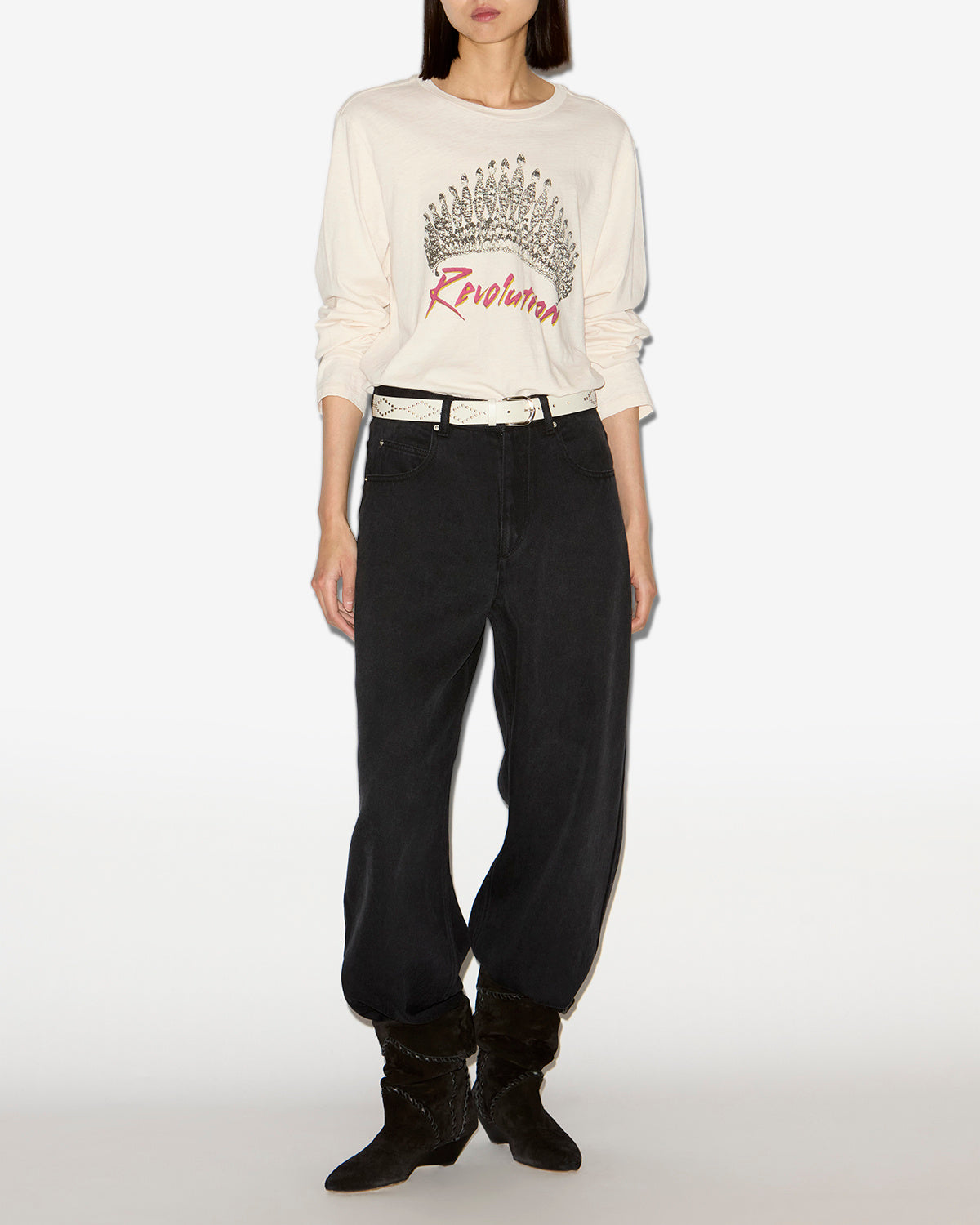 Martine tシャツ Woman 生成り 4