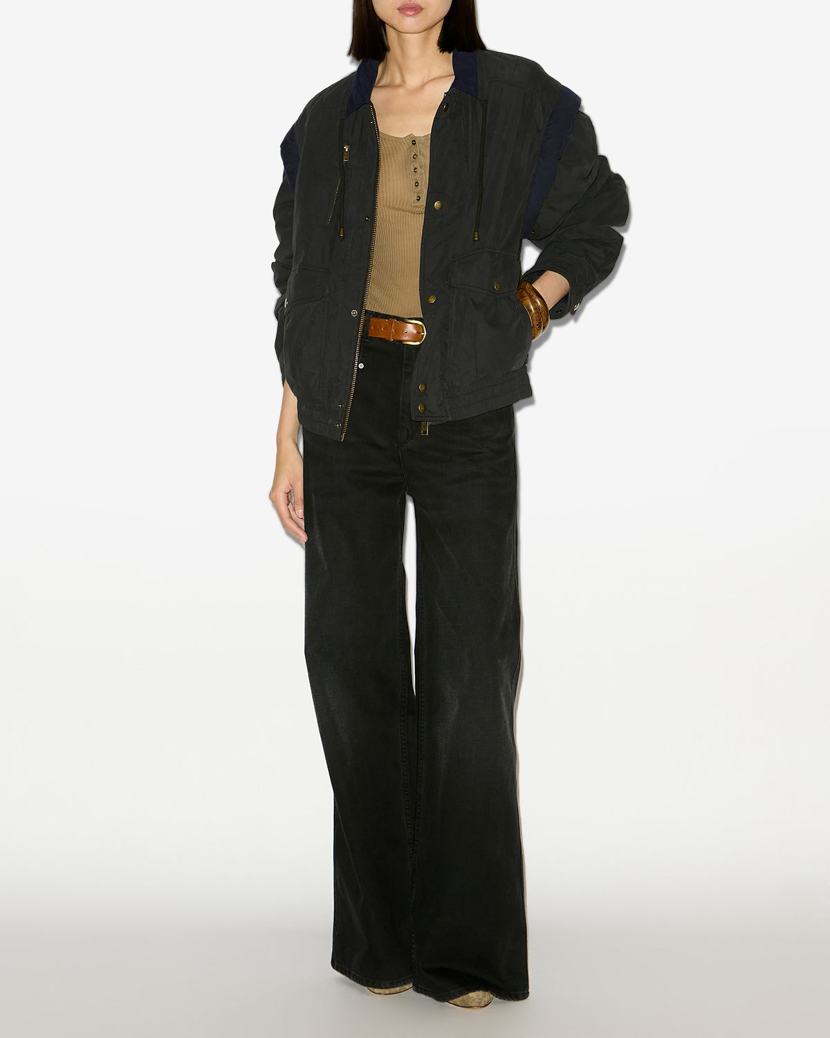 Blouson desha Woman Noir délavé 4