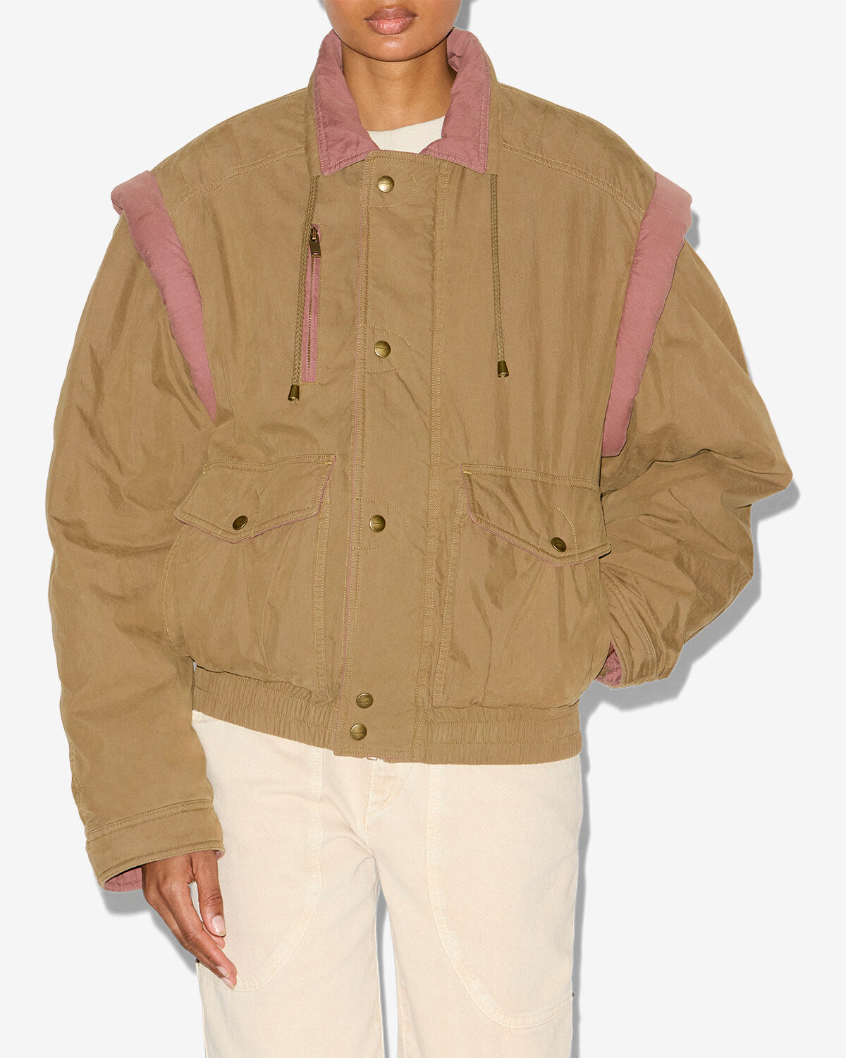 Desha jacket Woman Khaki 5