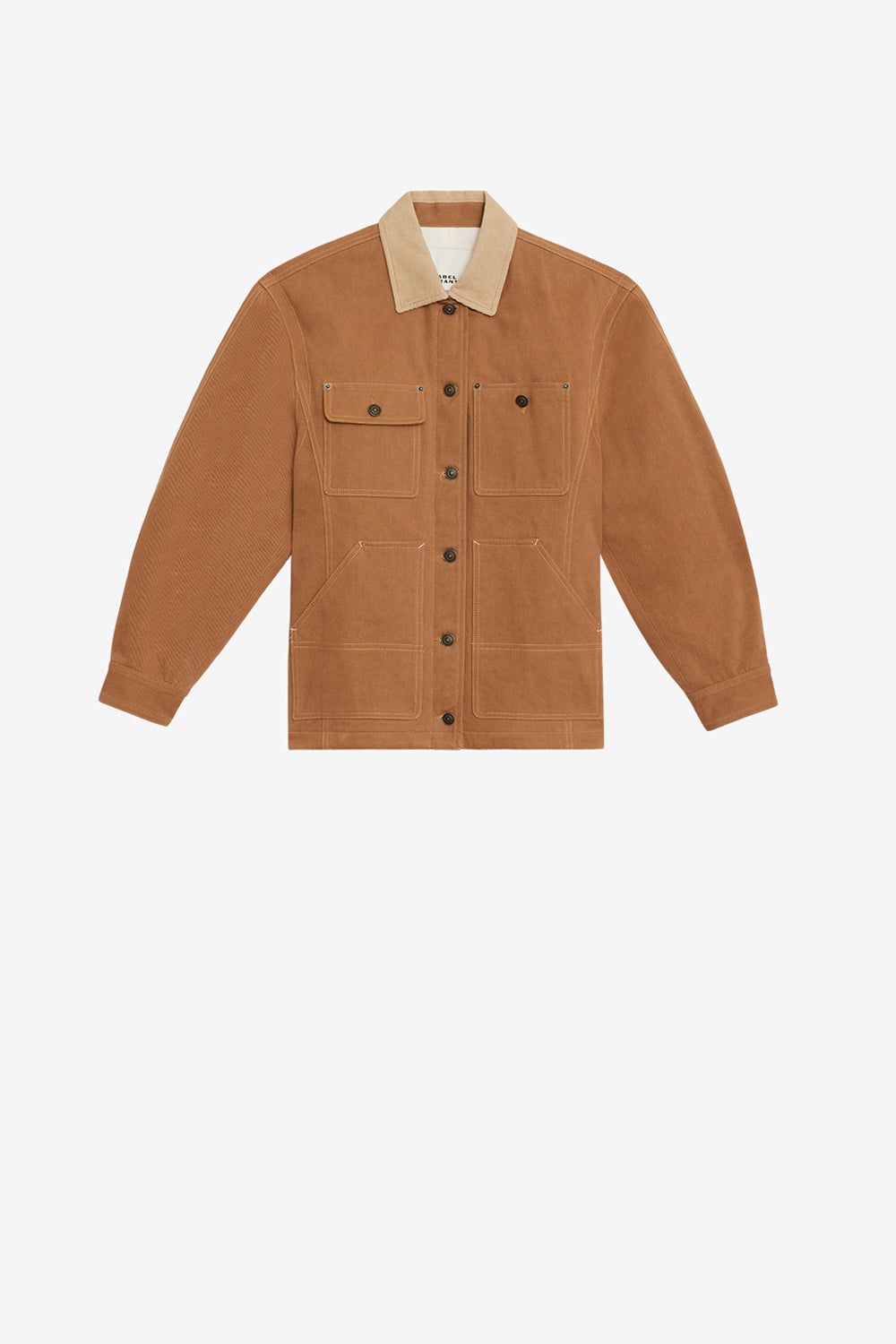 Veste workwear ninon en coton - Cognac - Woman - 1