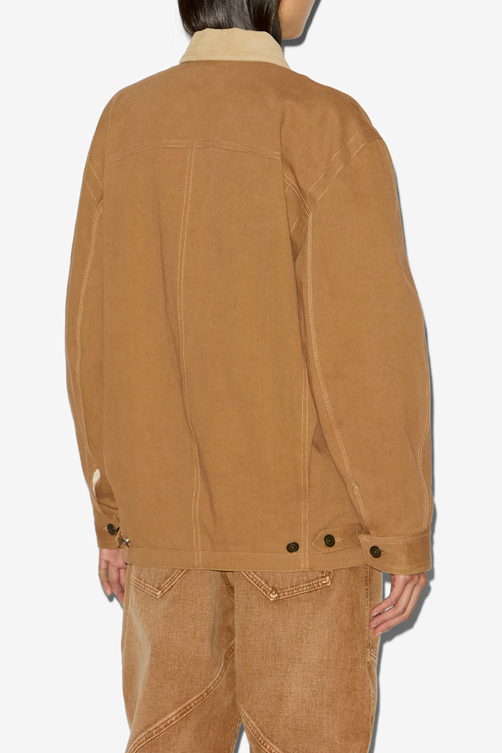 Veste workwear ninon en coton - Cognac - Woman - 5