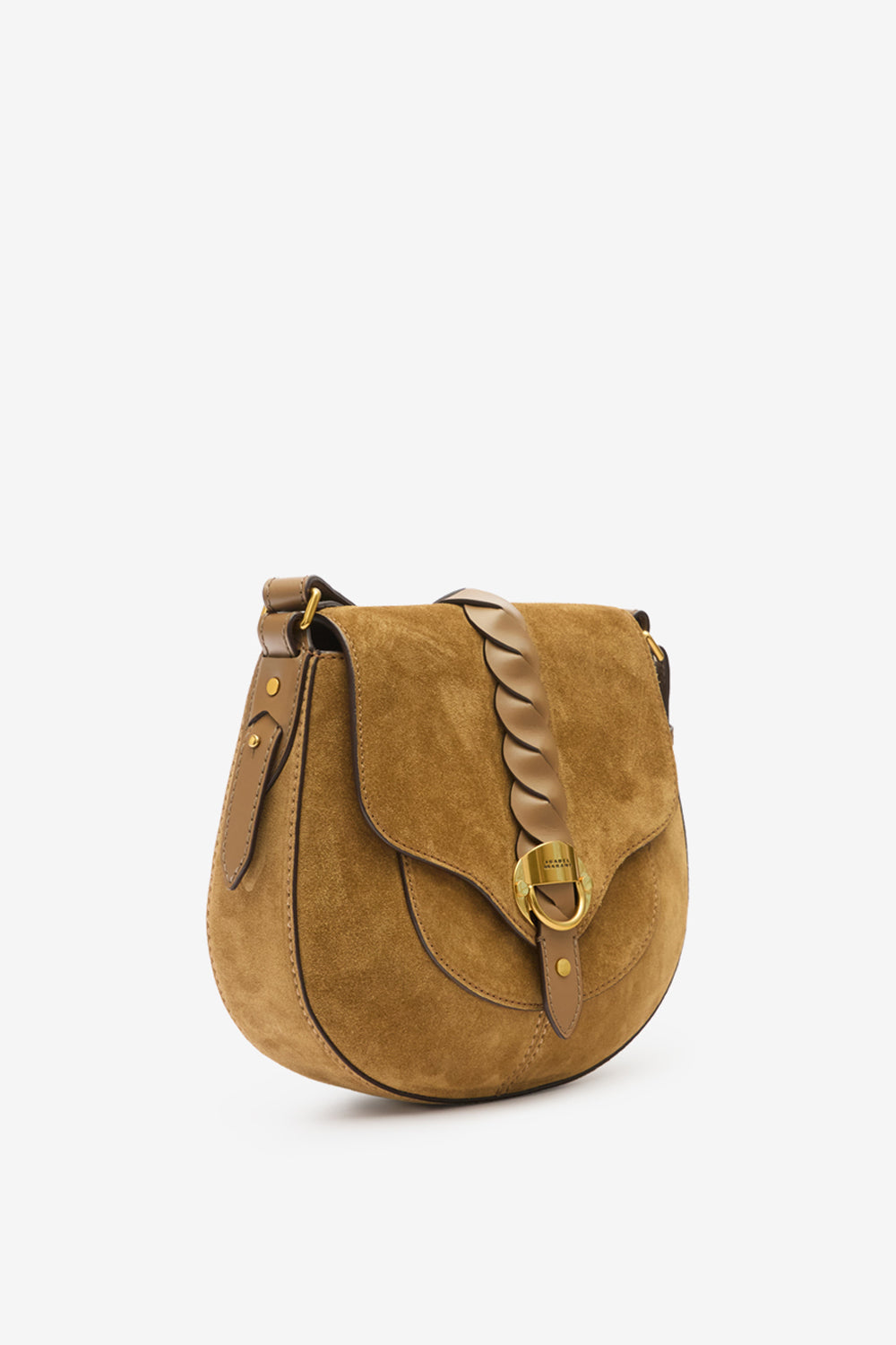 Altay small suede calfskin leather handbag - Taupe - Woman - 4