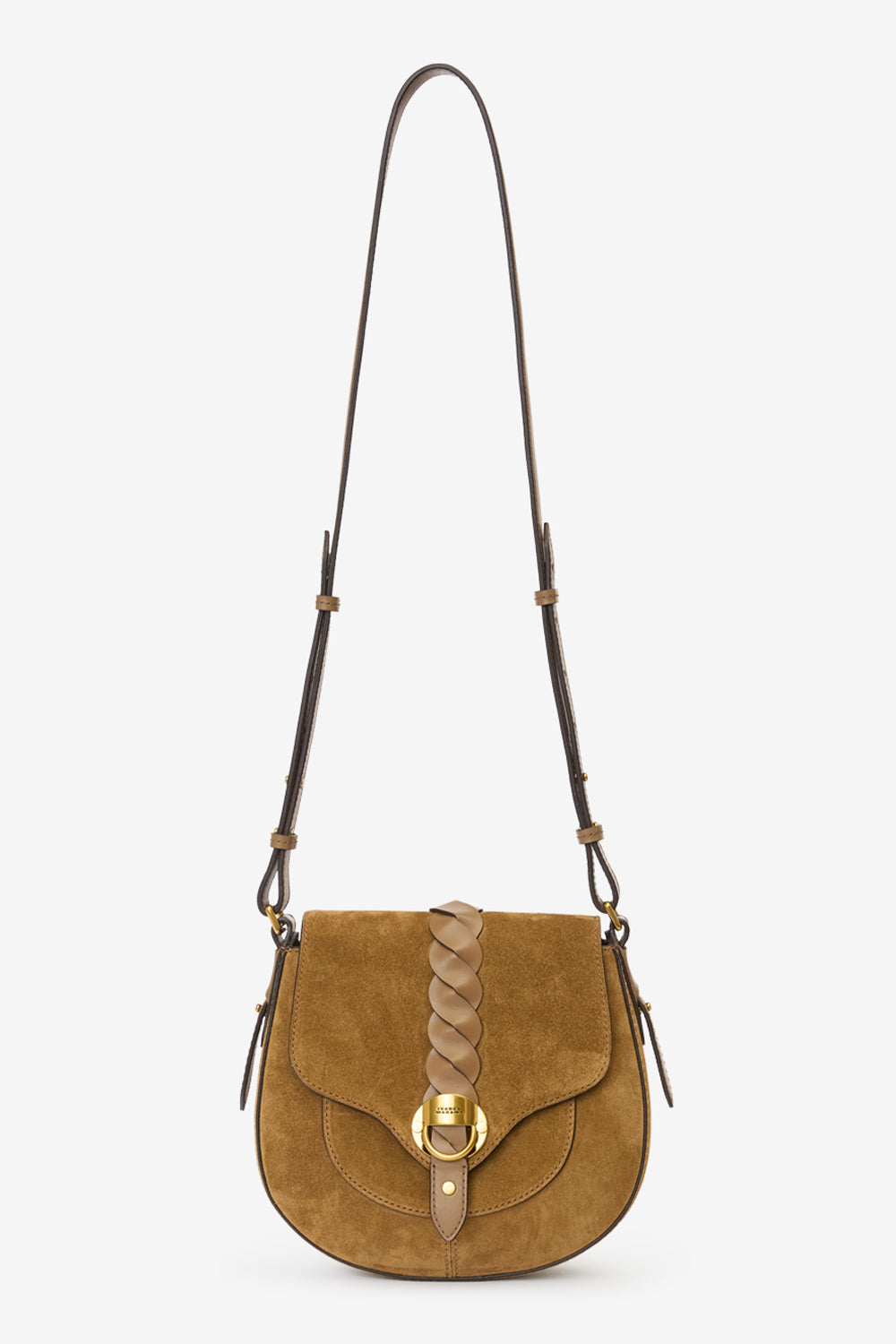 Altay small suede calfskin leather handbag - Taupe - Woman - 5