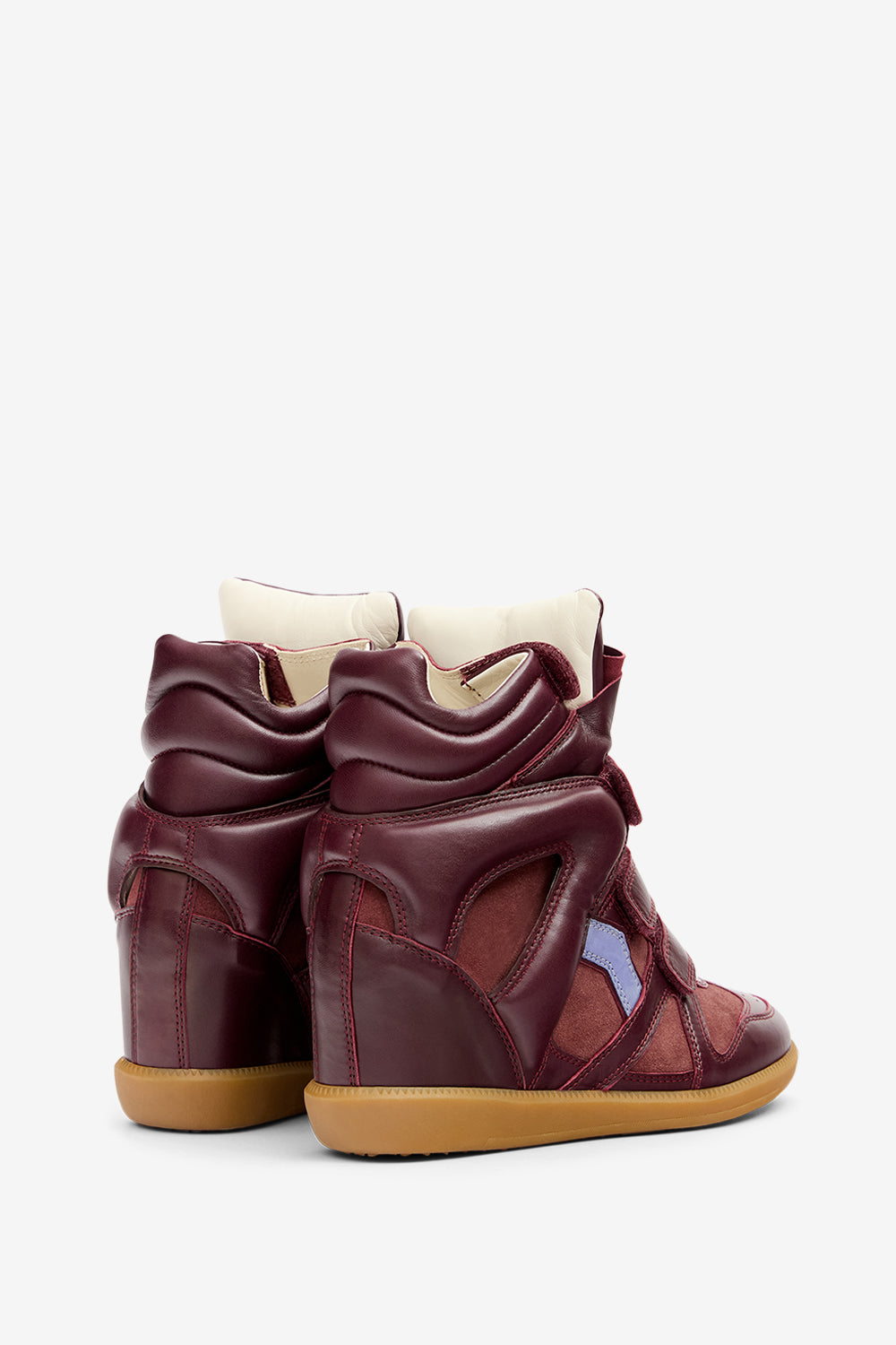 Bekett leather wedge sneakers - Plum-lavender - Woman - 2