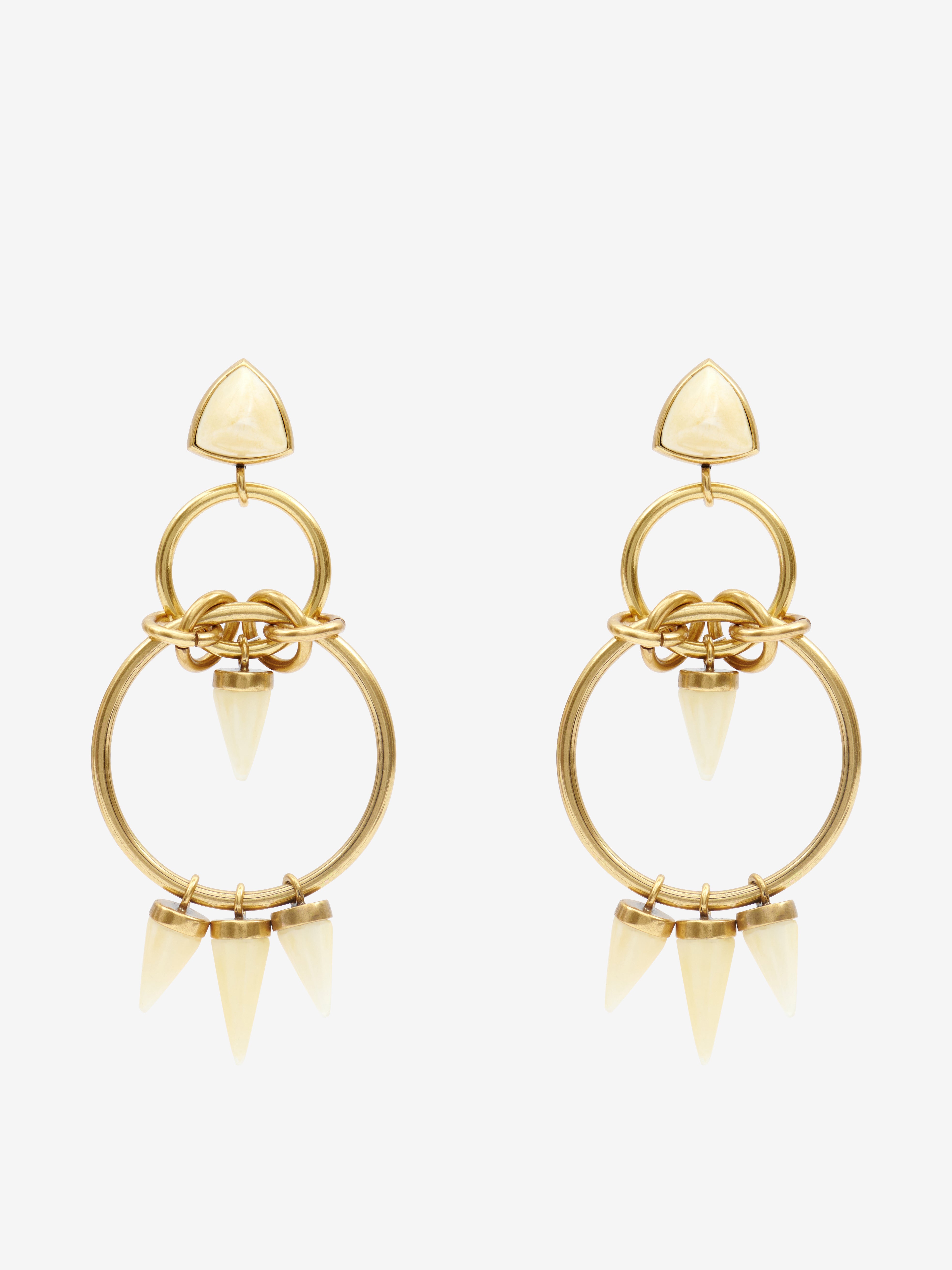 Ohrringe be with you Woman Ecru-light brass 1