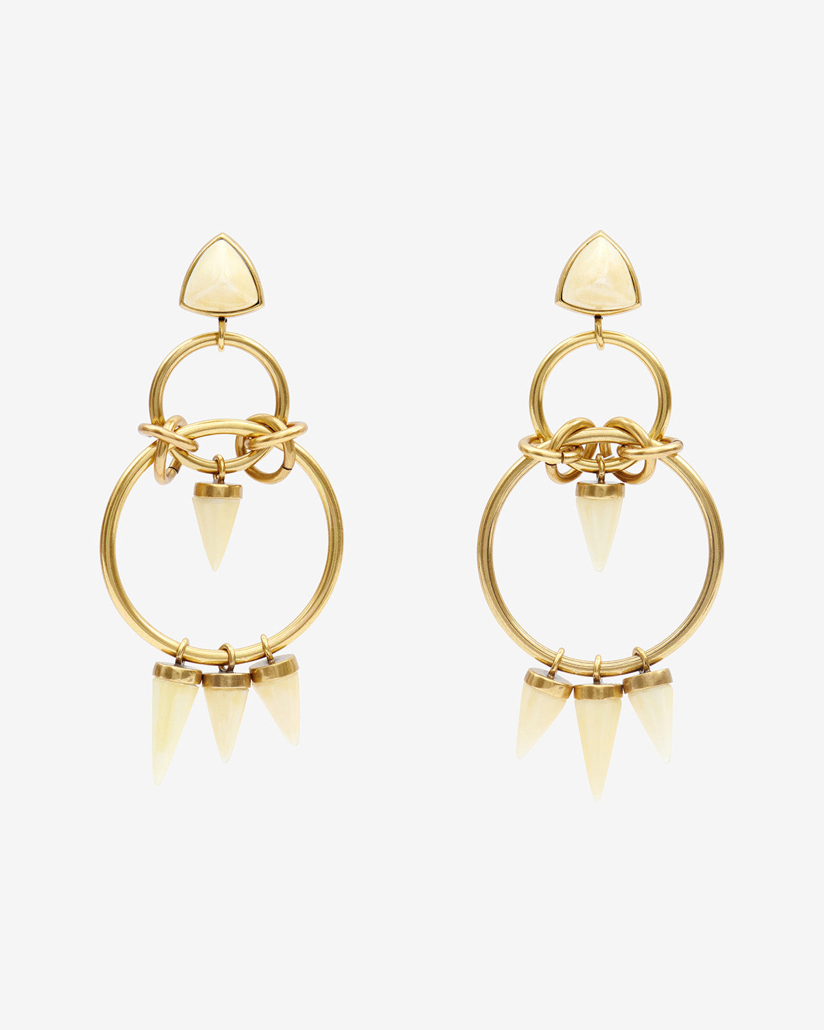 Orecchini be with you Woman Ecru-light brass 1