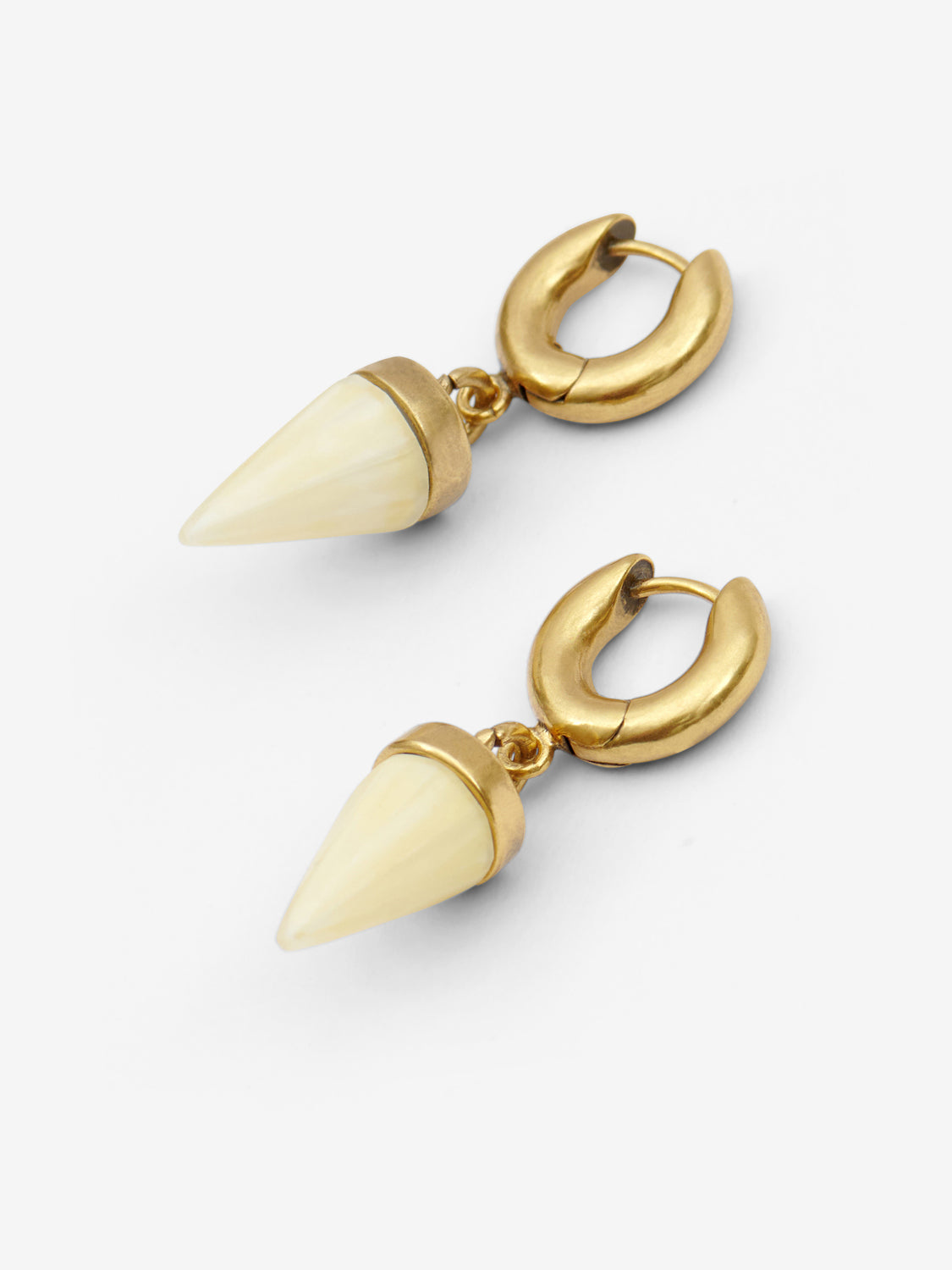 Boucles d'oreilles be with you Woman Ecru-light brass 3