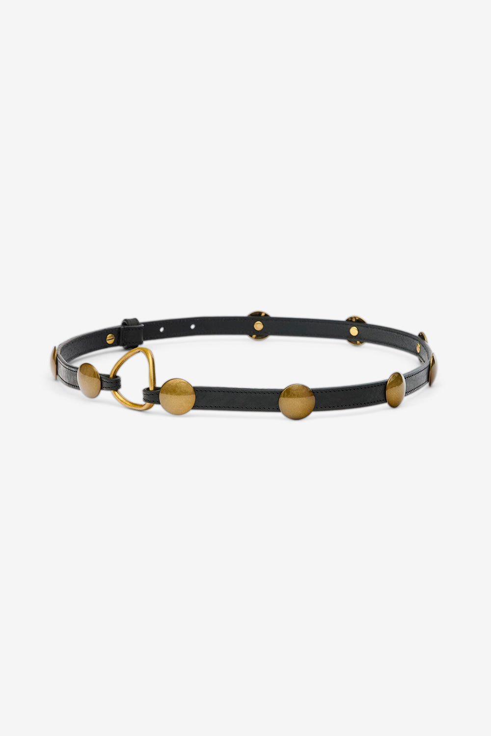 Ceinture karlo en cuir ornementé - Noir - Woman - 1