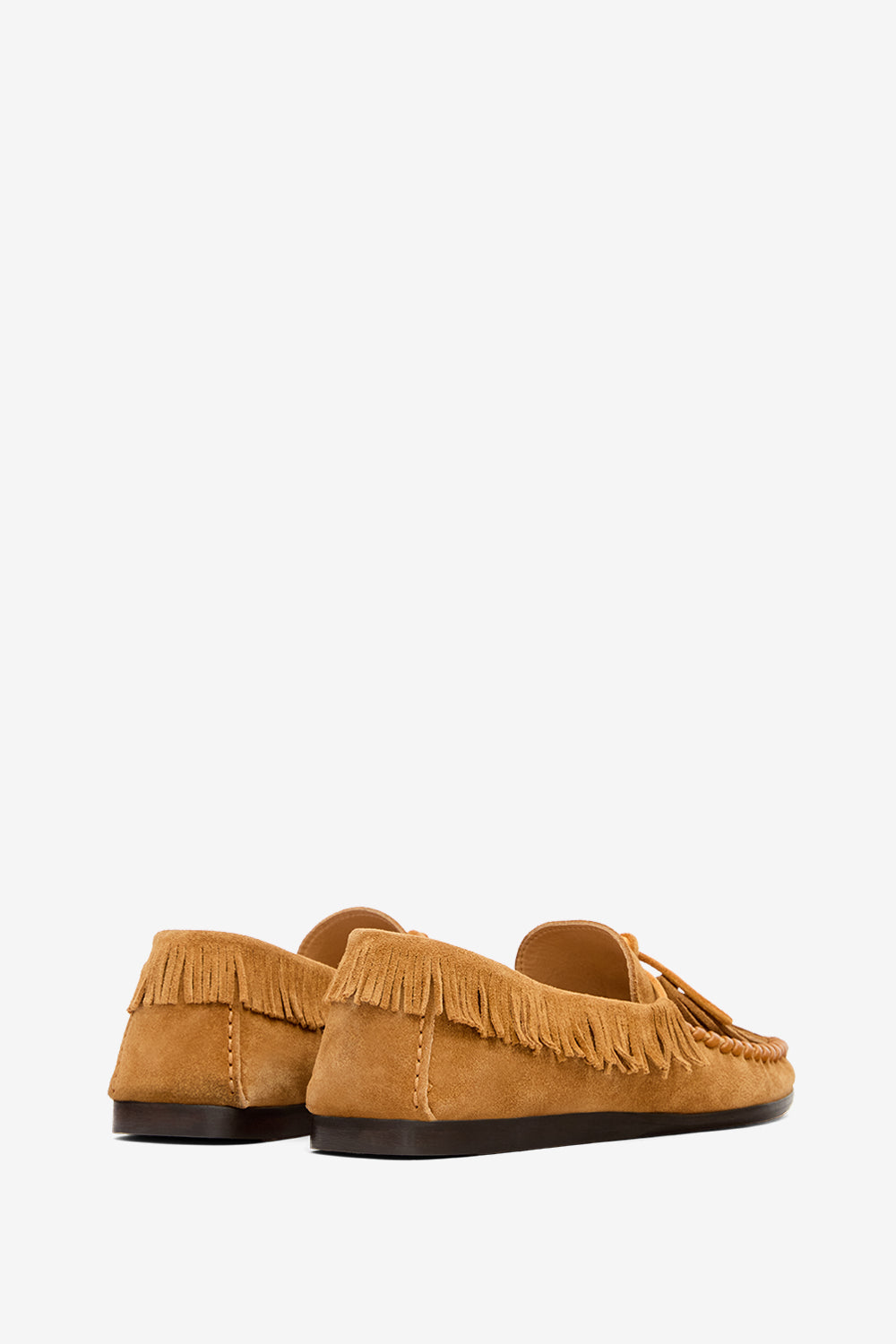 Fitza fringed leather loafers - Cognac - Woman - 2