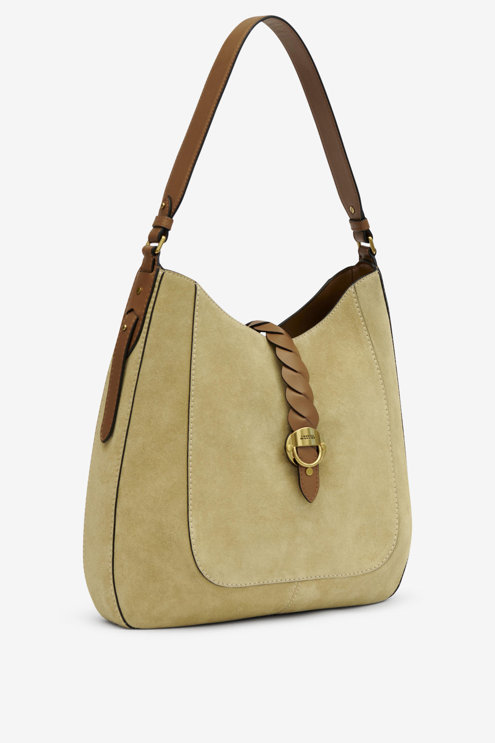 Borsa altay hobo in pelle di vitello scamosciata - Beige - Woman - 4