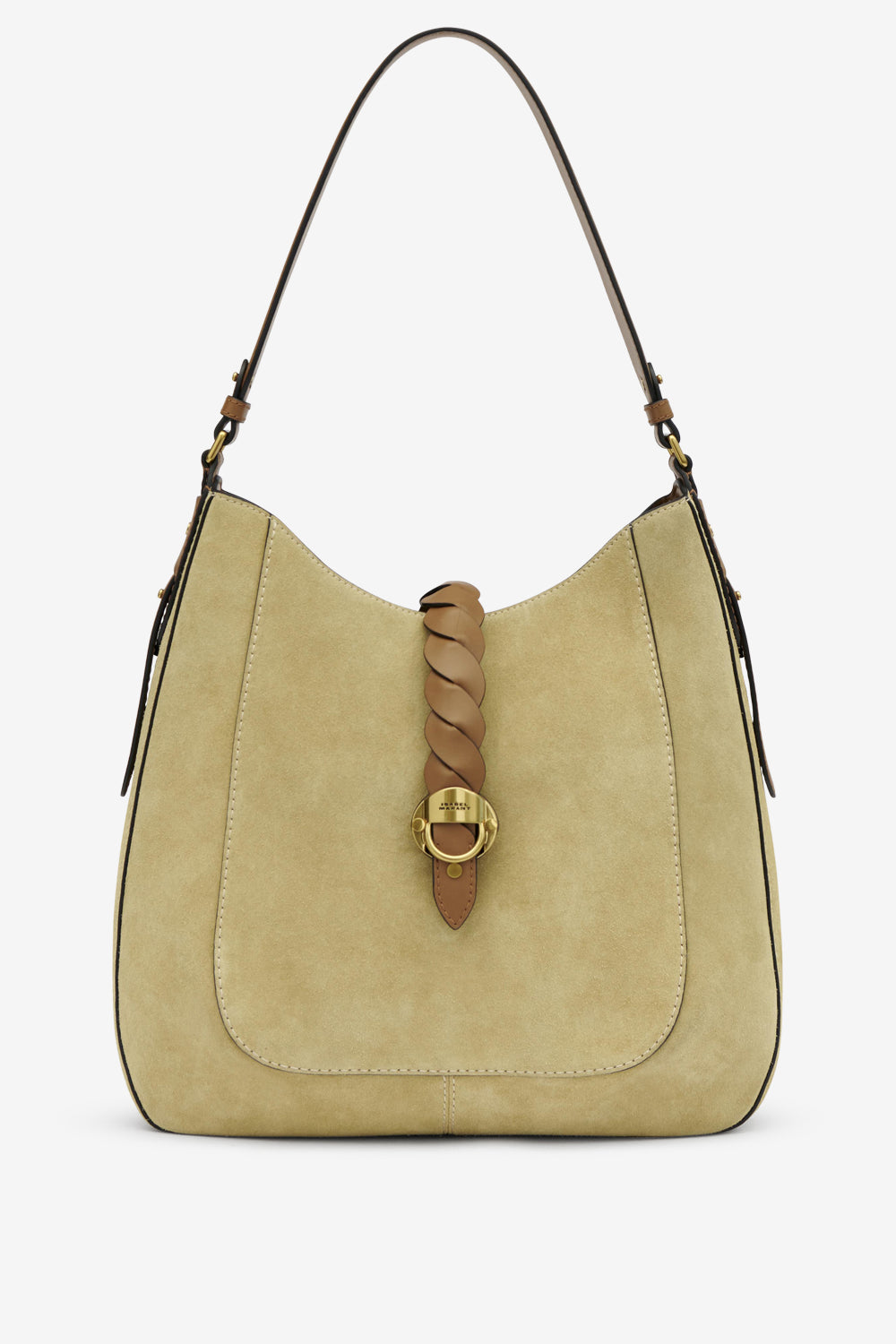 Borsa altay hobo in pelle di vitello scamosciata - Beige - Woman - 1
