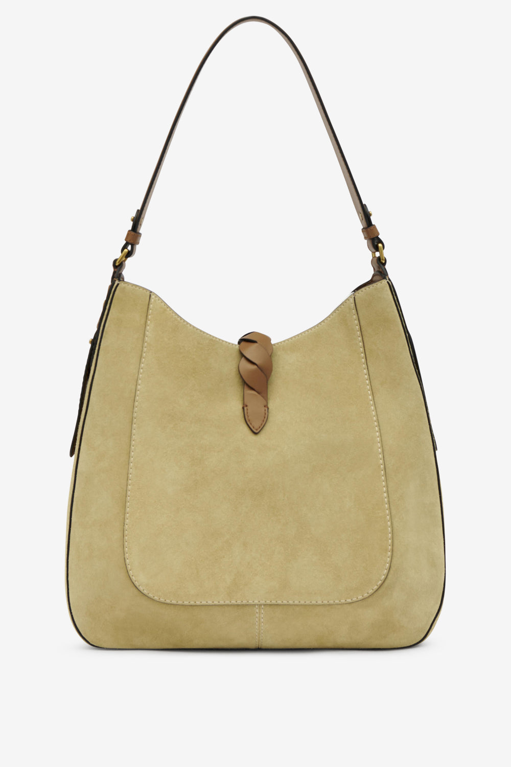 Borsa altay hobo in pelle di vitello scamosciata - Beige - Woman - 3