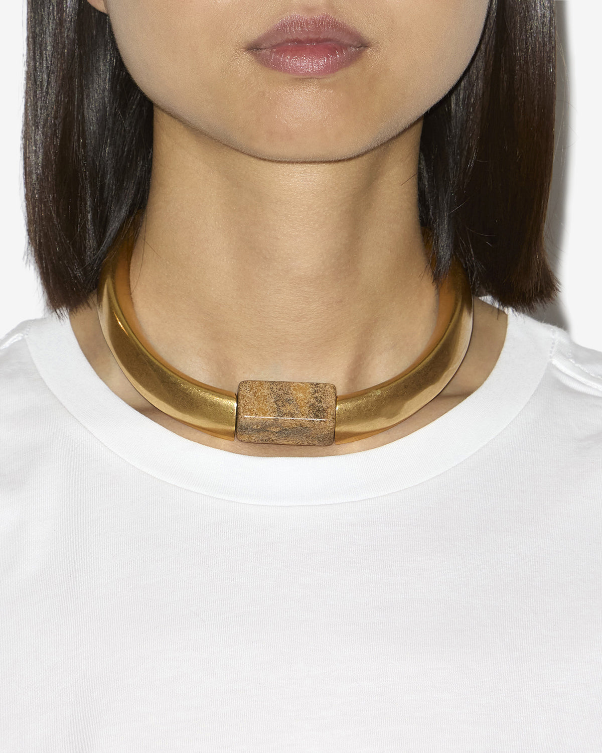 Noly necklace Woman Natural-light brass 2
