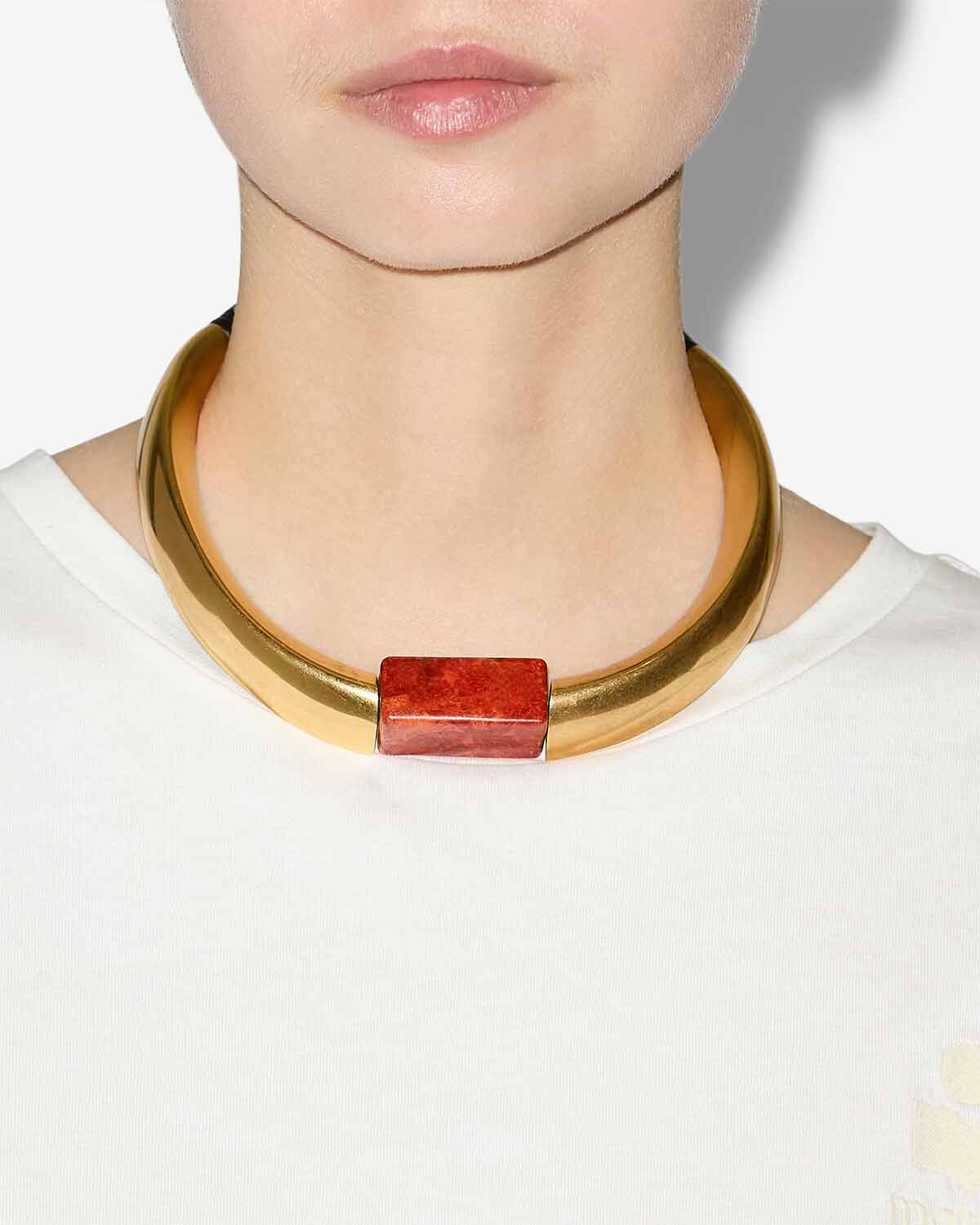 Ras du cou noly Woman Orange-light brass 1