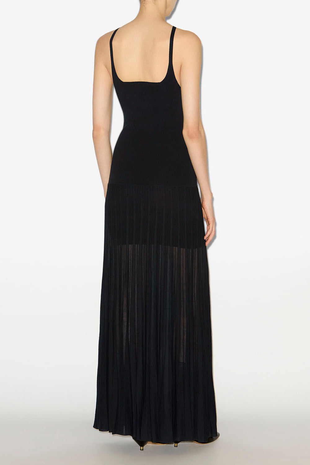 Robe longue velma en maille plissée - Noir - Woman - 4