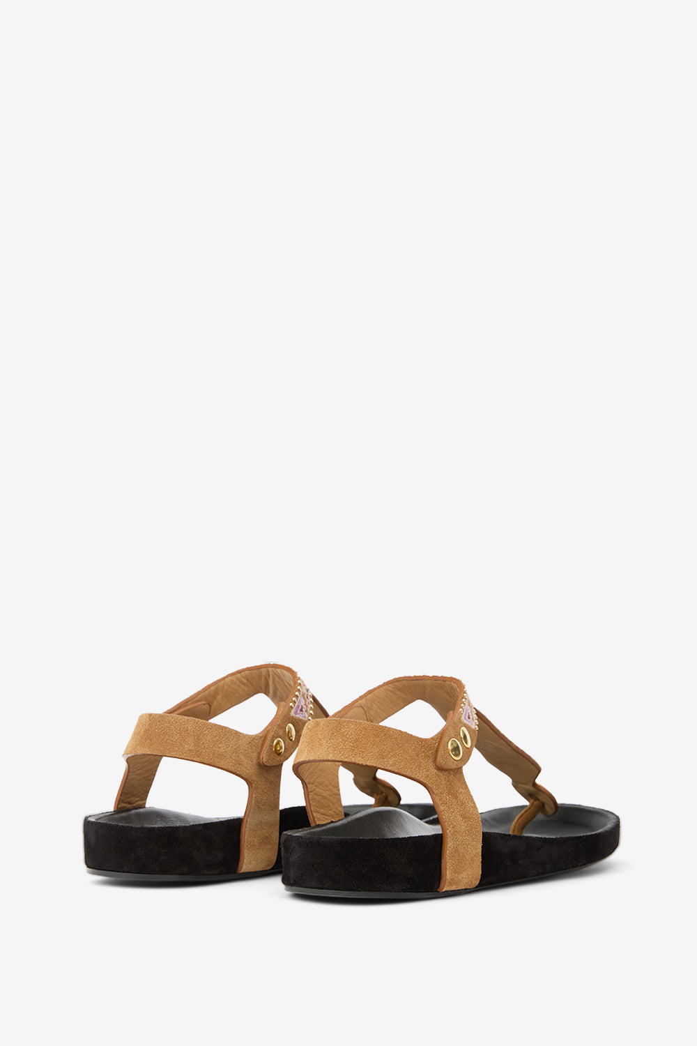 Sandali enore in pelle ricamata - Cognac - Woman - 2