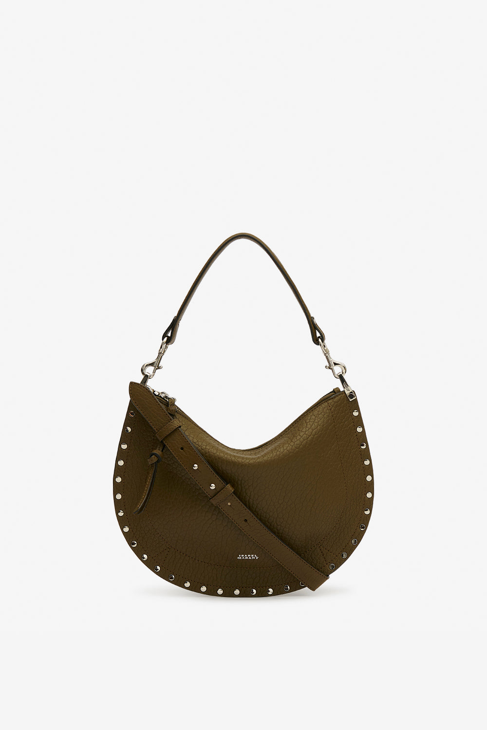 Oskan soft zip bubble leather bag - Khaki - Woman - 1