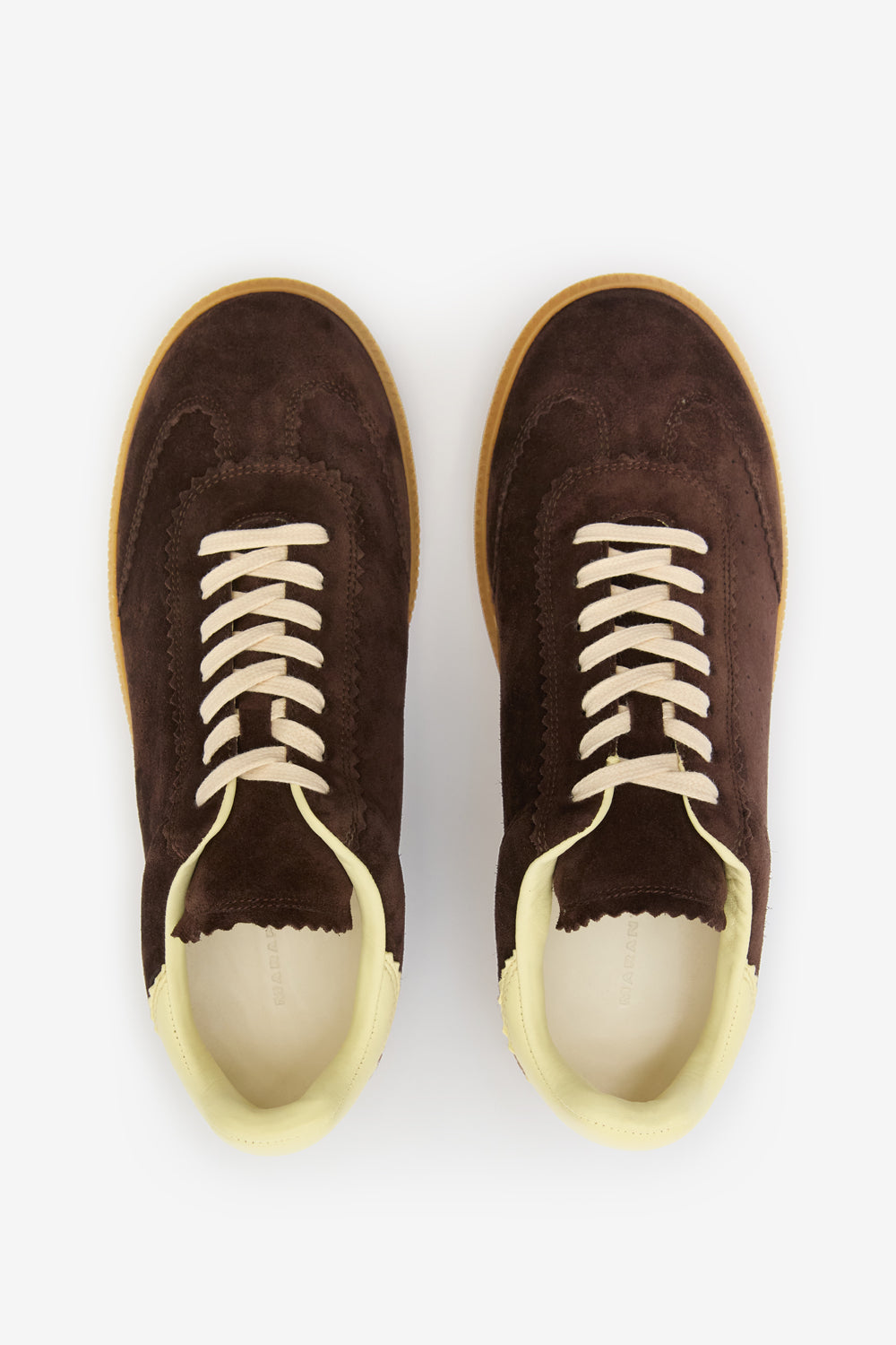 Brycy low-top sneakers - Chocolate - light yellow - Man - 4