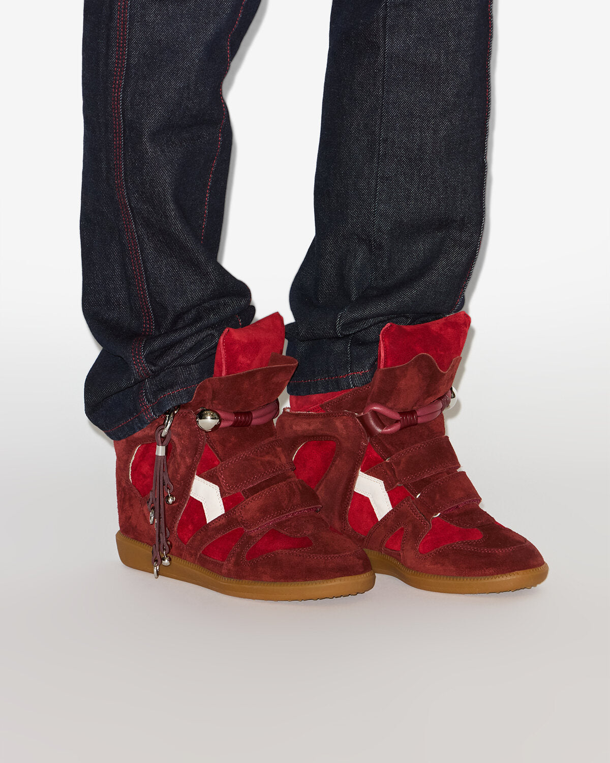 Sneakers bekett Woman Scarlet red - chalk 2