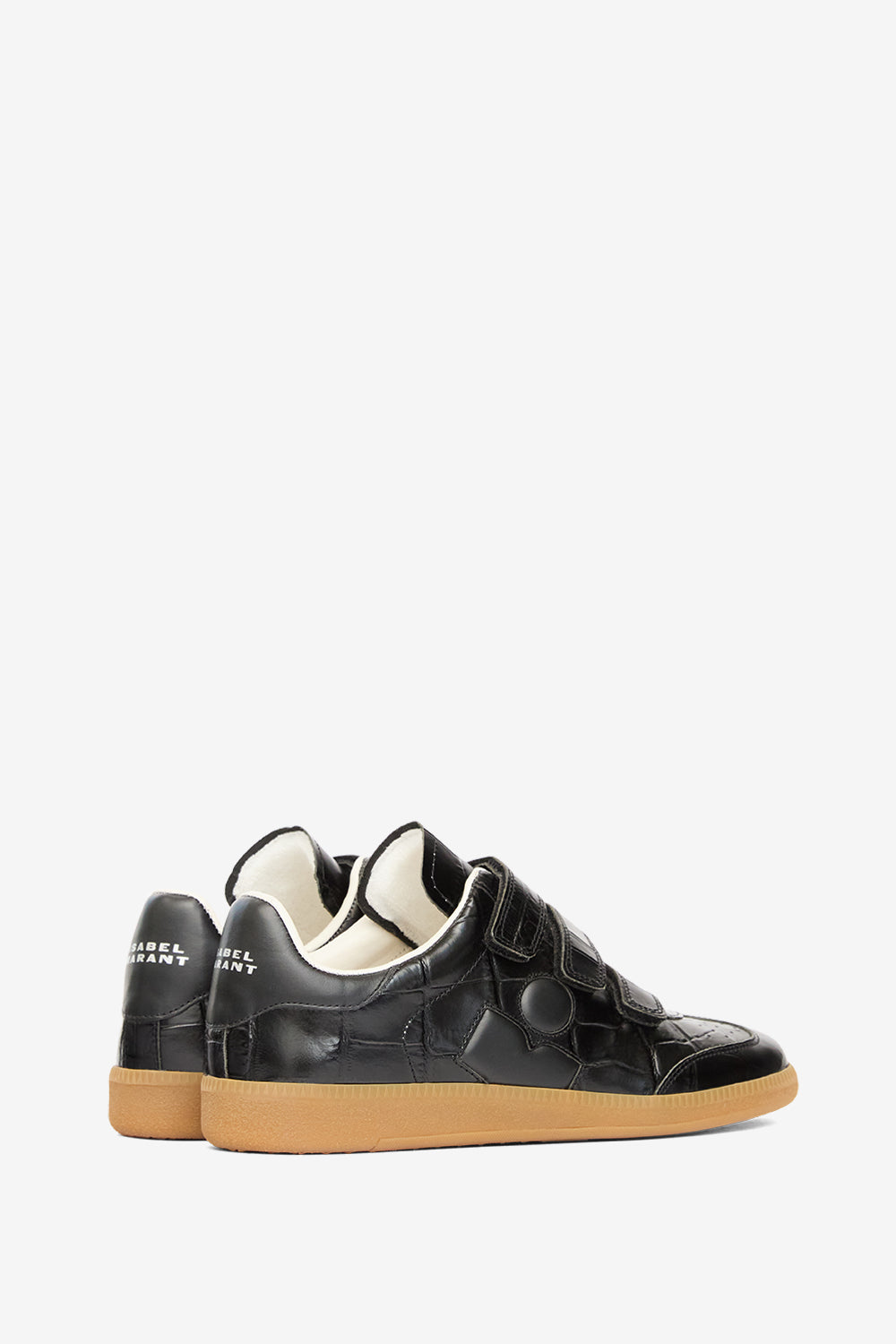 Baskets basses beth en cuir embossé - Noir - Woman - 2