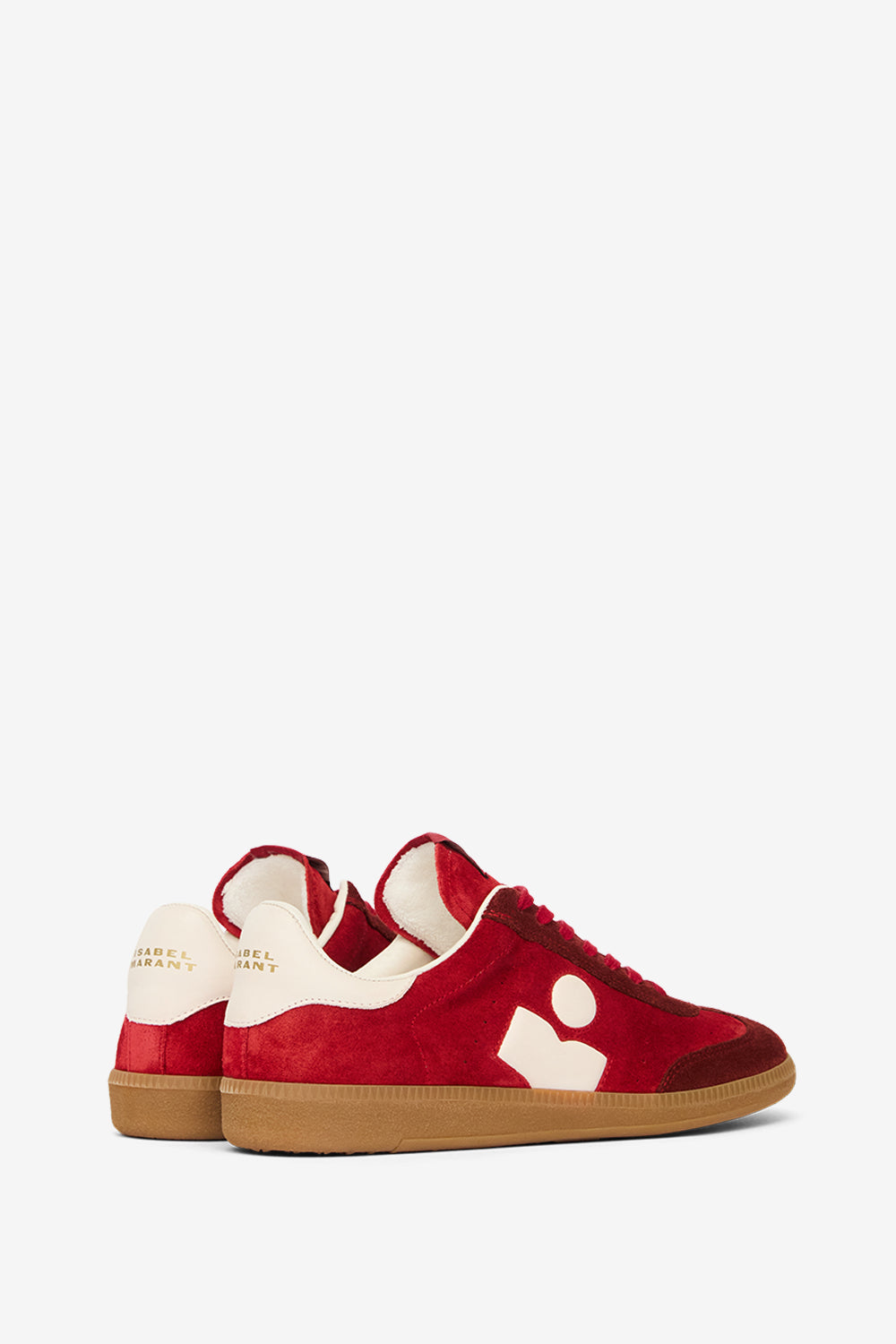 Baskets basses bryce en cuir de velours - Scarlet red - burgundy - Woman - 2