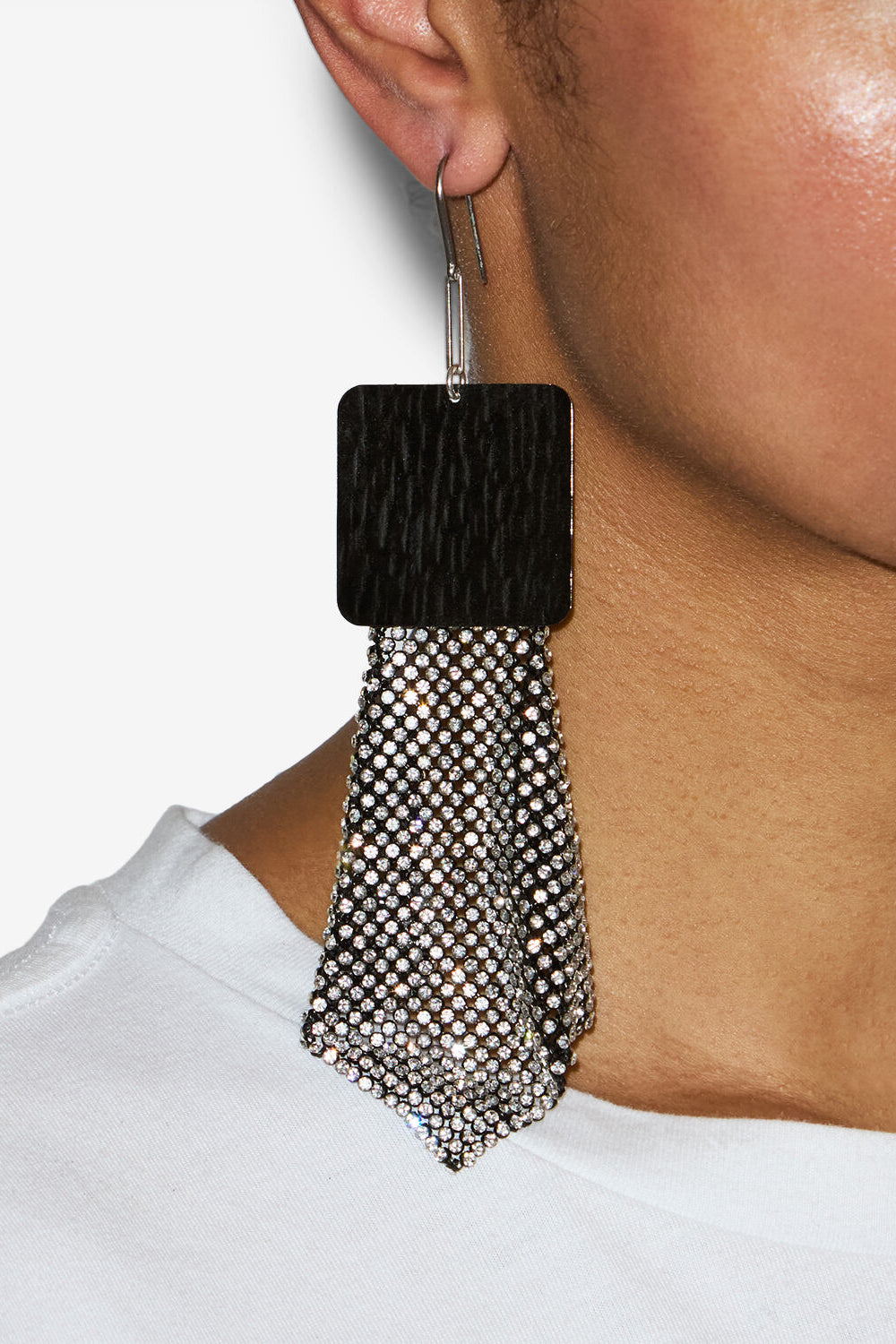 Orecchini pendenti ava - Black and silver - Woman - 2