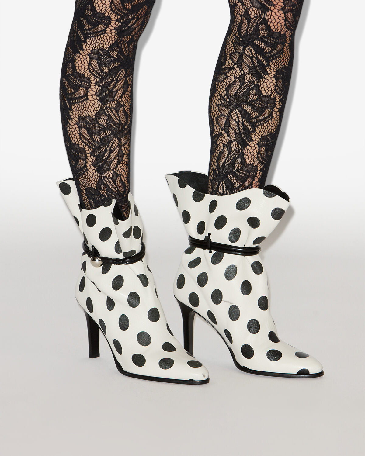 Boots lolya Woman Beige et noir 4