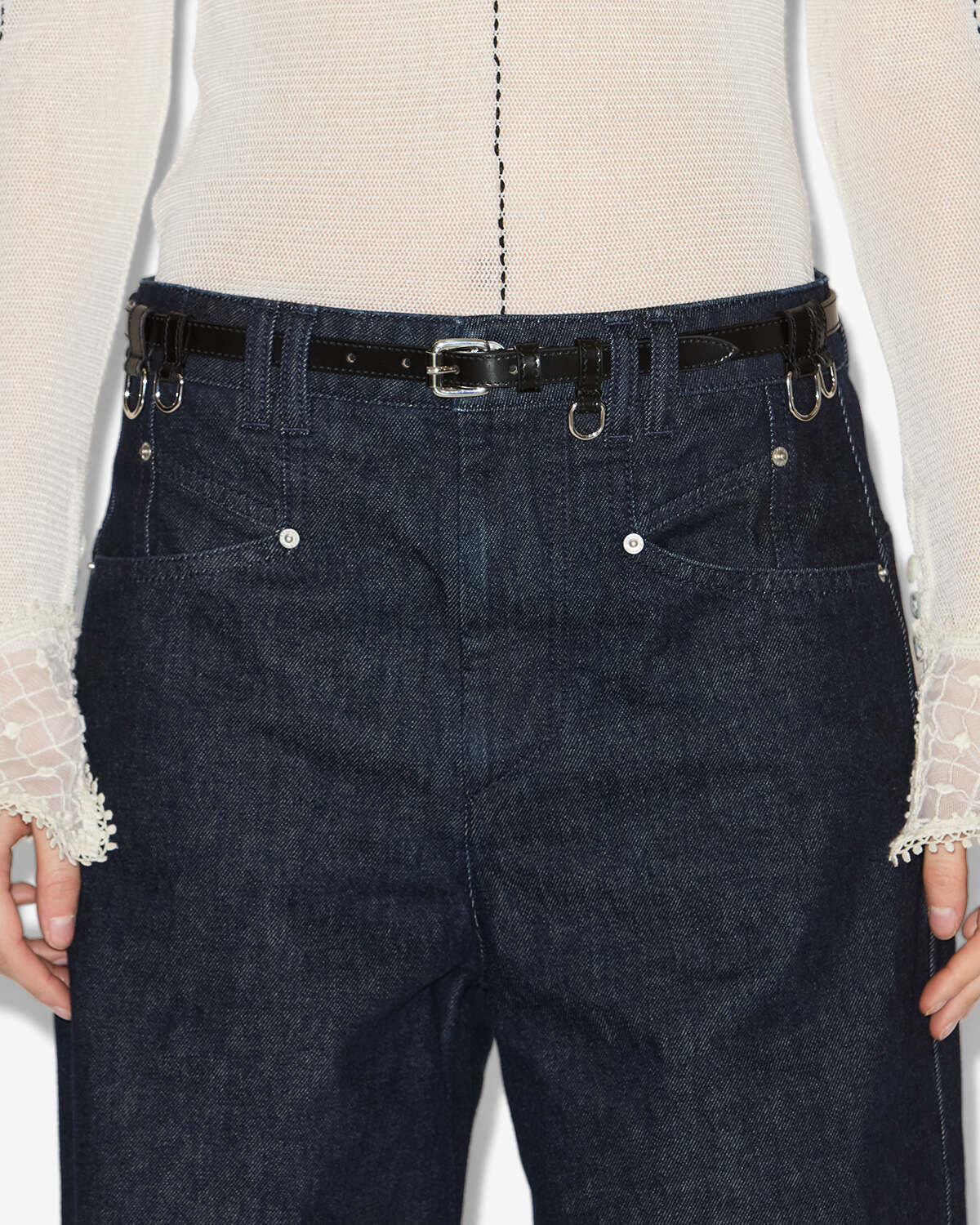 Ceinture chelsea Woman Noir et argenté 2