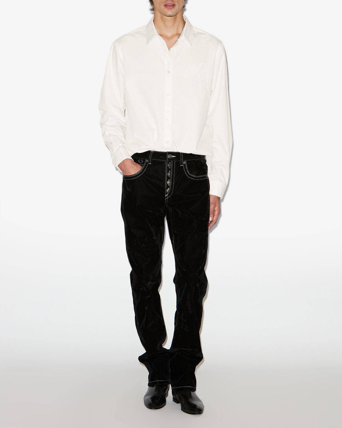 Nathan シャツ Man 白 4