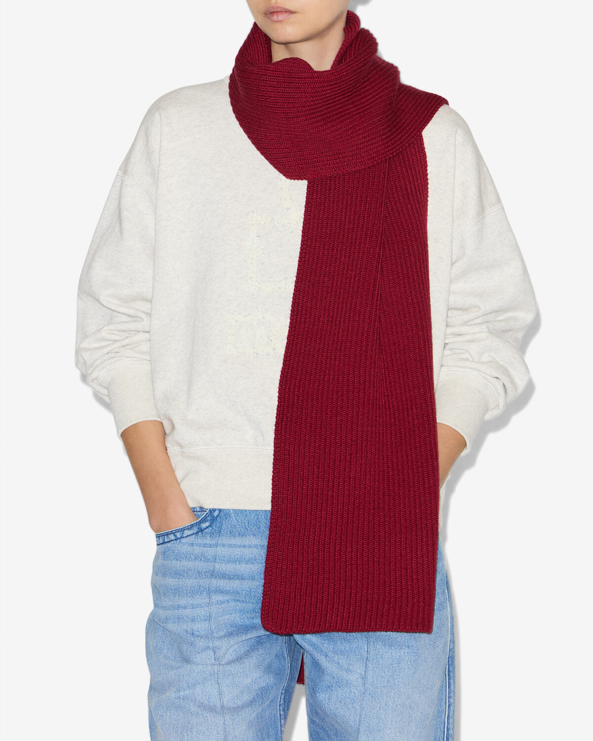 Echarpe ziah Woman Deep red 1