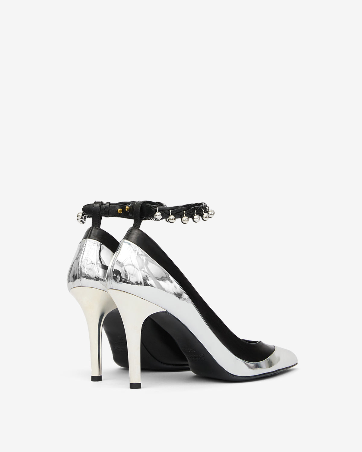 Peleny pumps Woman Silver and black 2
