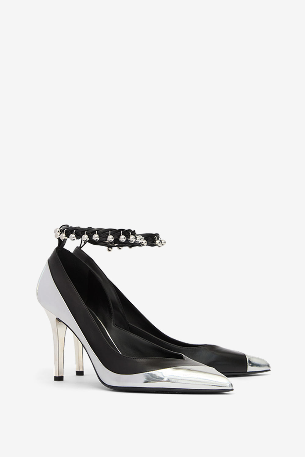 Peleny slingbacks - Silver and black - Woman - 3