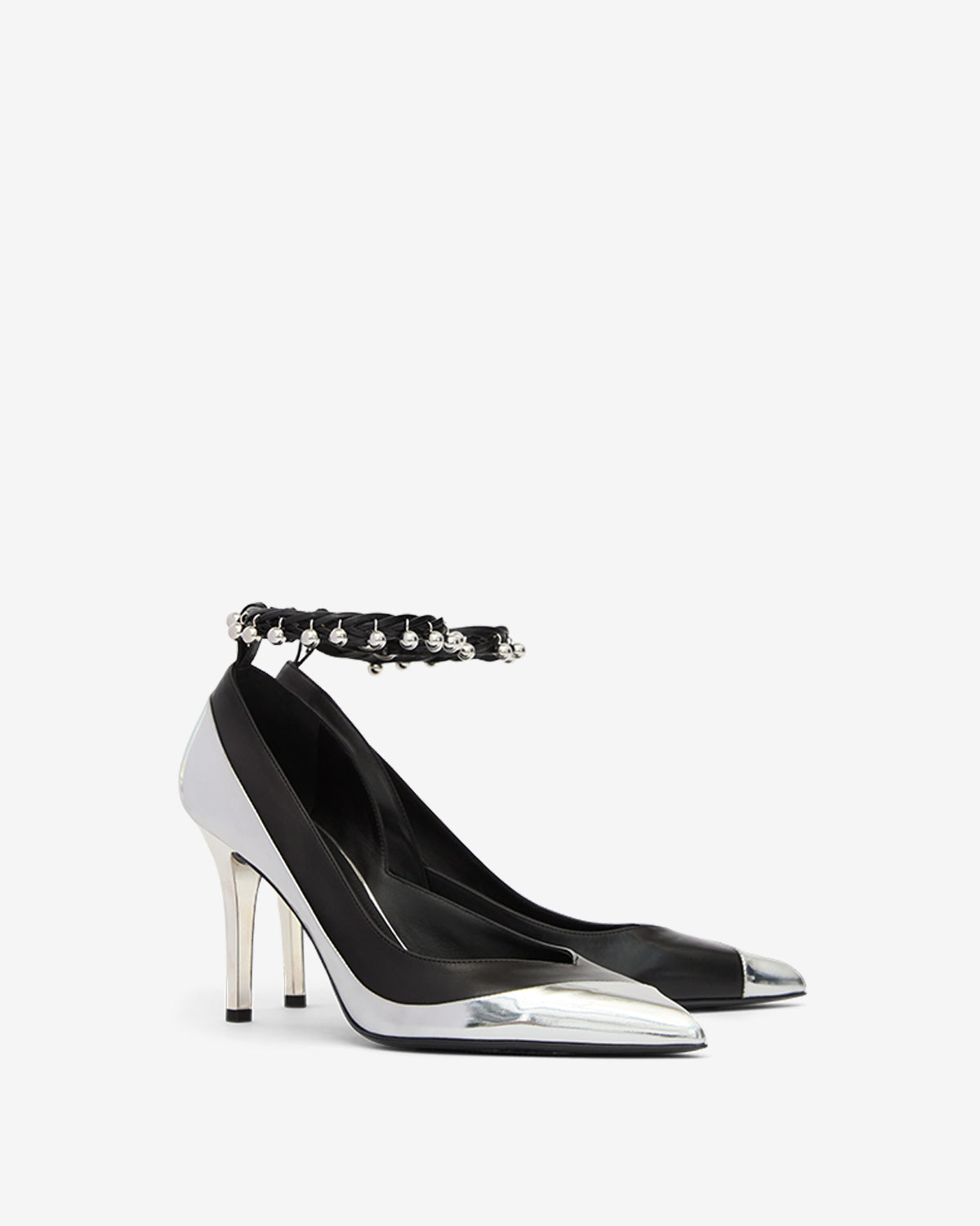 Peleny pumps Woman Silver and black 3