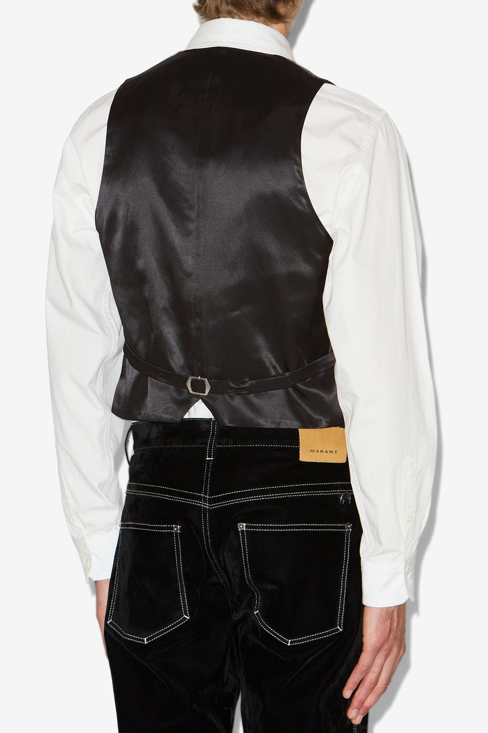 Gilet de costume à rayures tennis mika - Noir - Man - 5