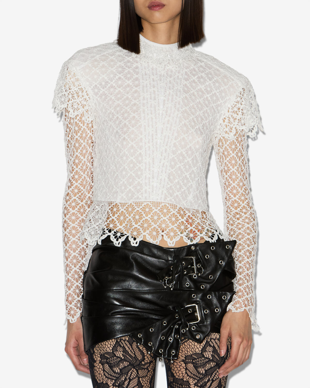 Top / ludivine top Woman Ecru 5