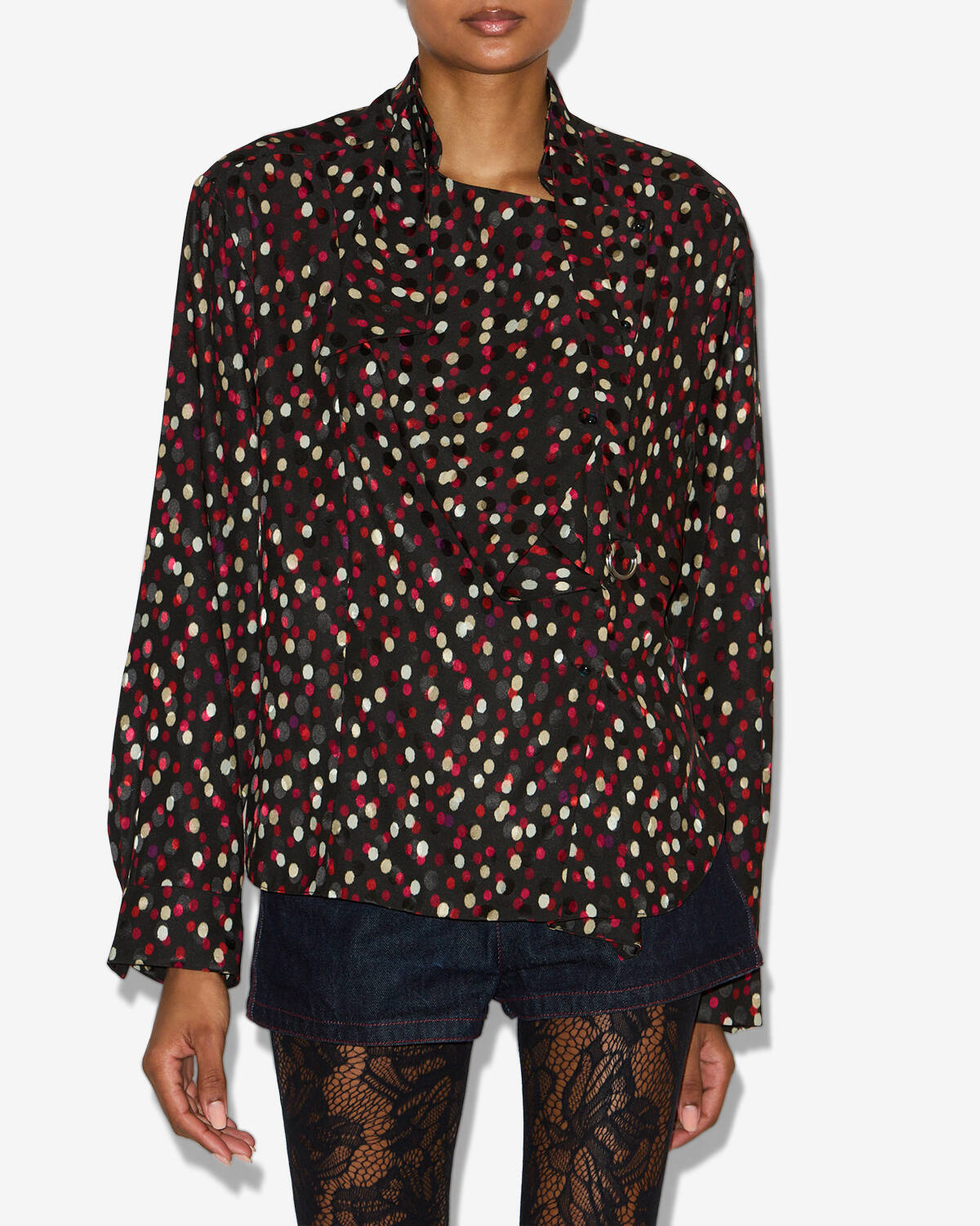 Top / emany top Woman Black-red 5