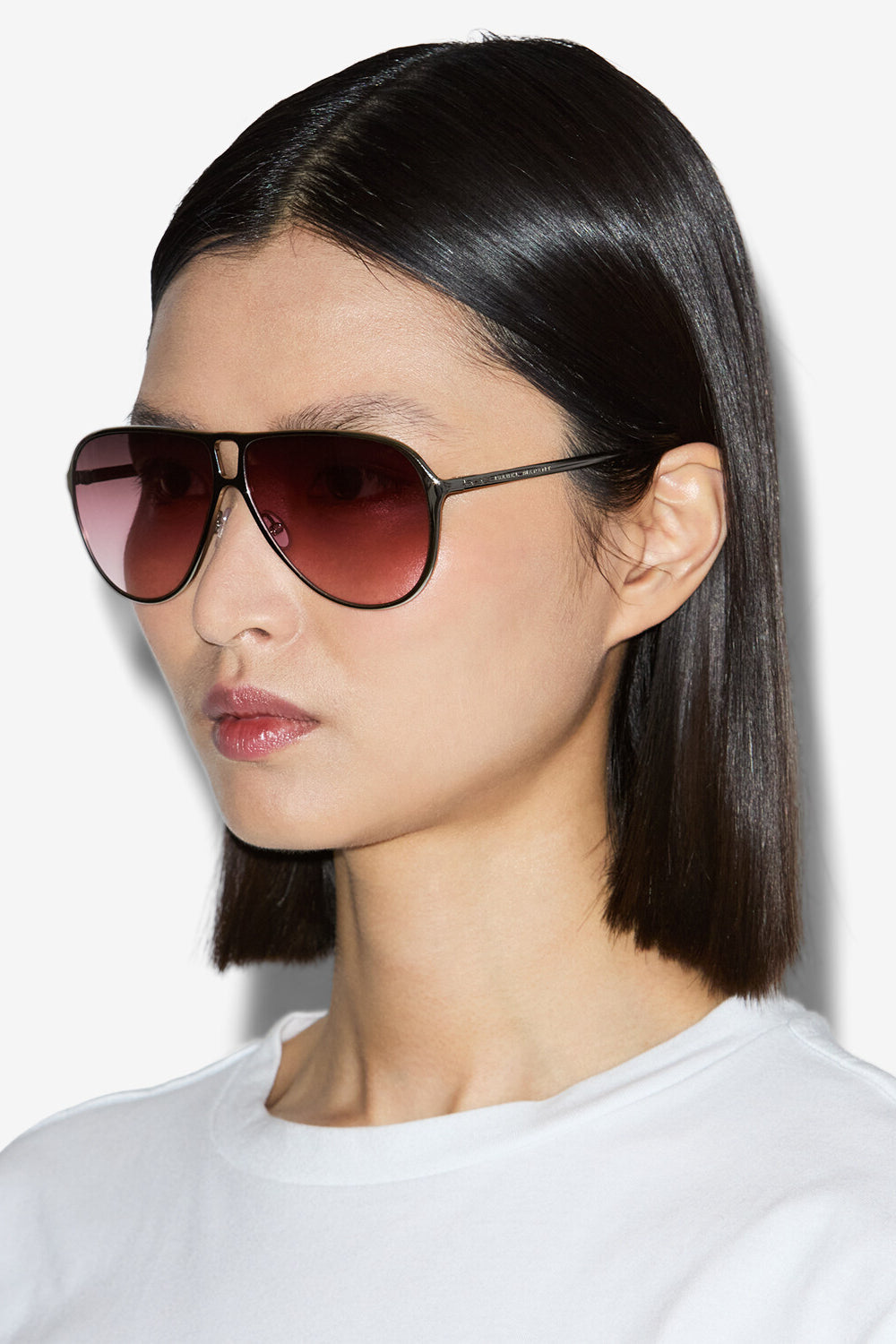 Occhiali da sole aviator haylo - Palladium pink - burgundy s - Woman - 2