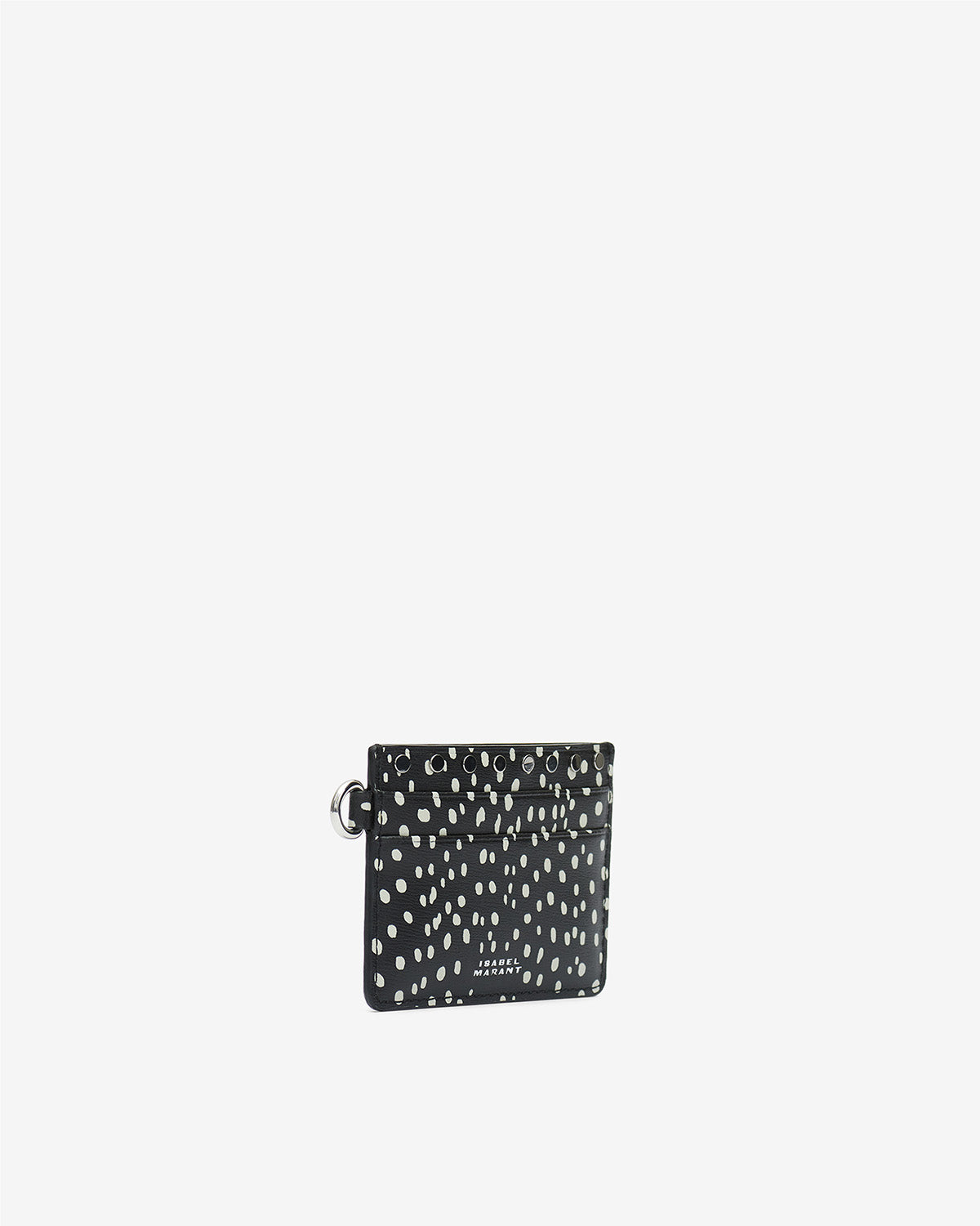 Card holder カードホルダー Woman Black and ecru 3