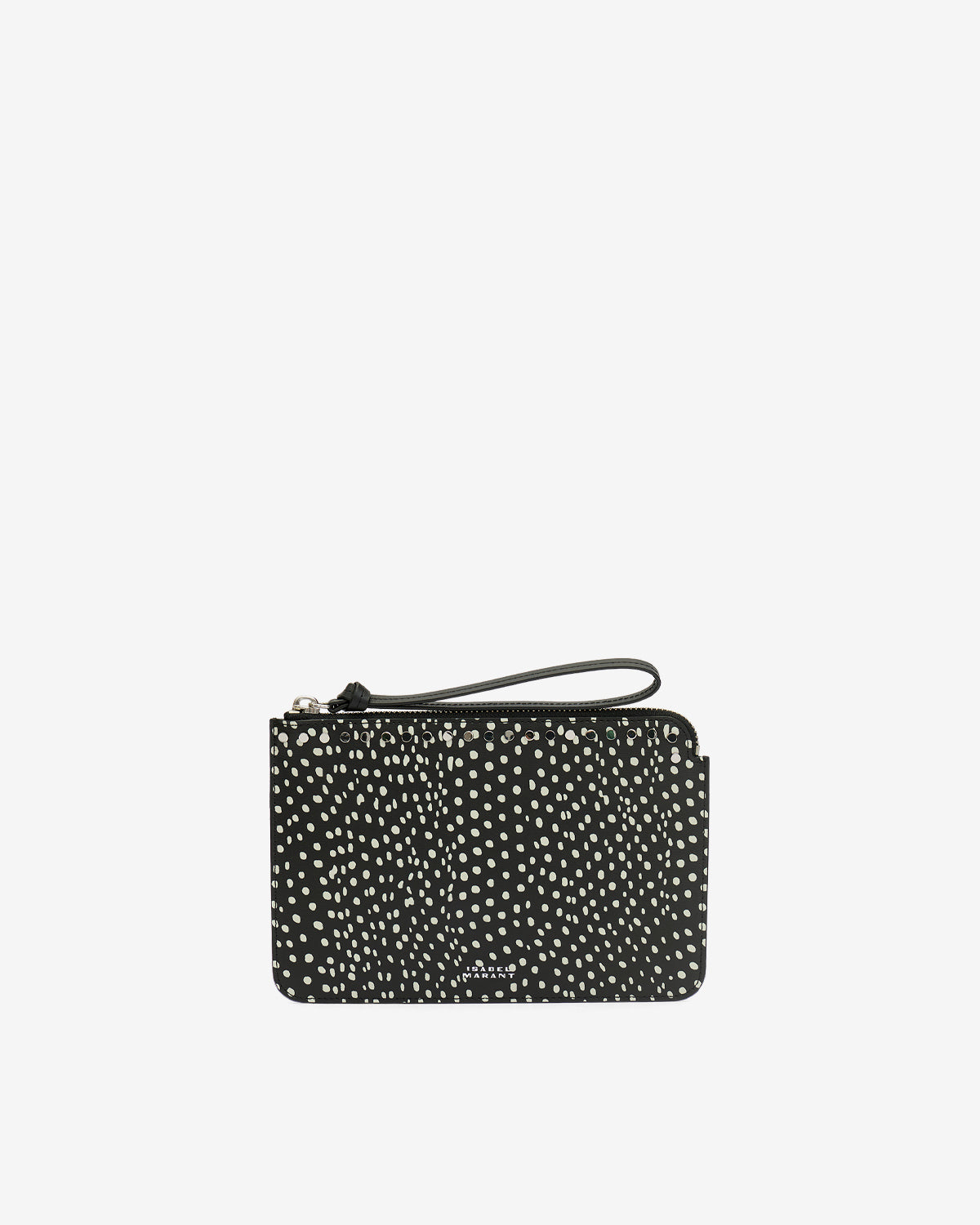 Petite maro flat pouch Woman Noir et écru 4