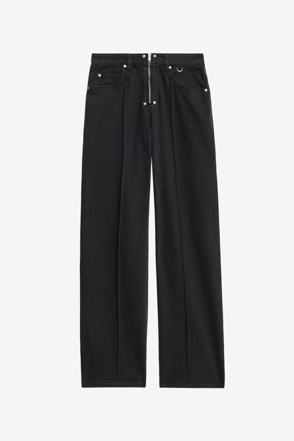 Stely wide-leg denim jeans - Black - Woman - 1