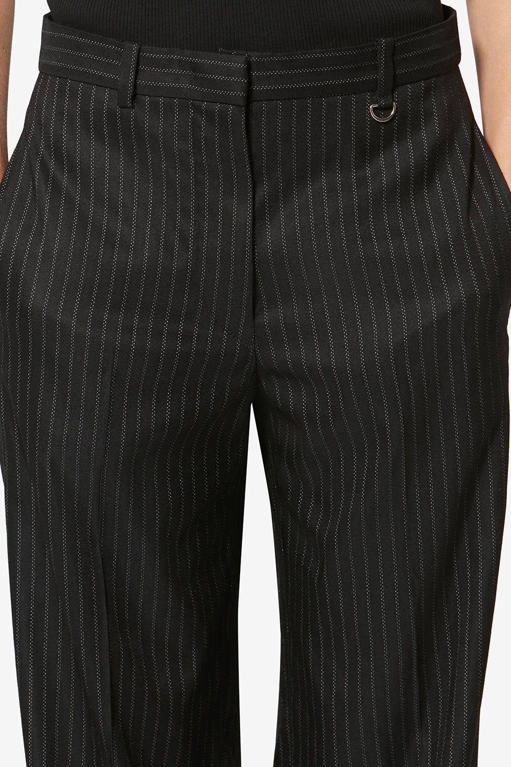 Noanda tennis stripe suit pants - Black - Woman - 3
