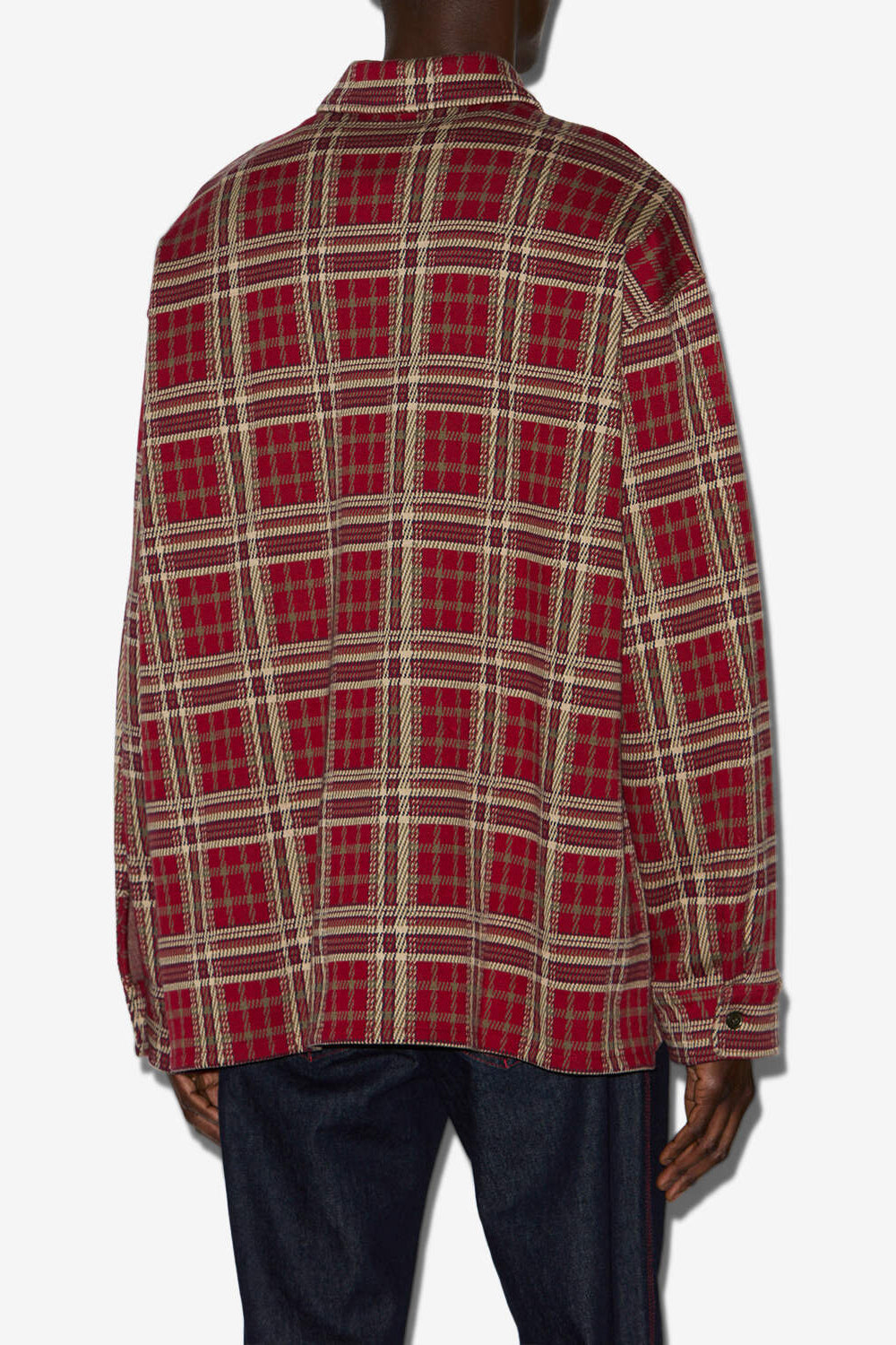 Chemise à imprimé tartan orelien - Deep red - Man - 5