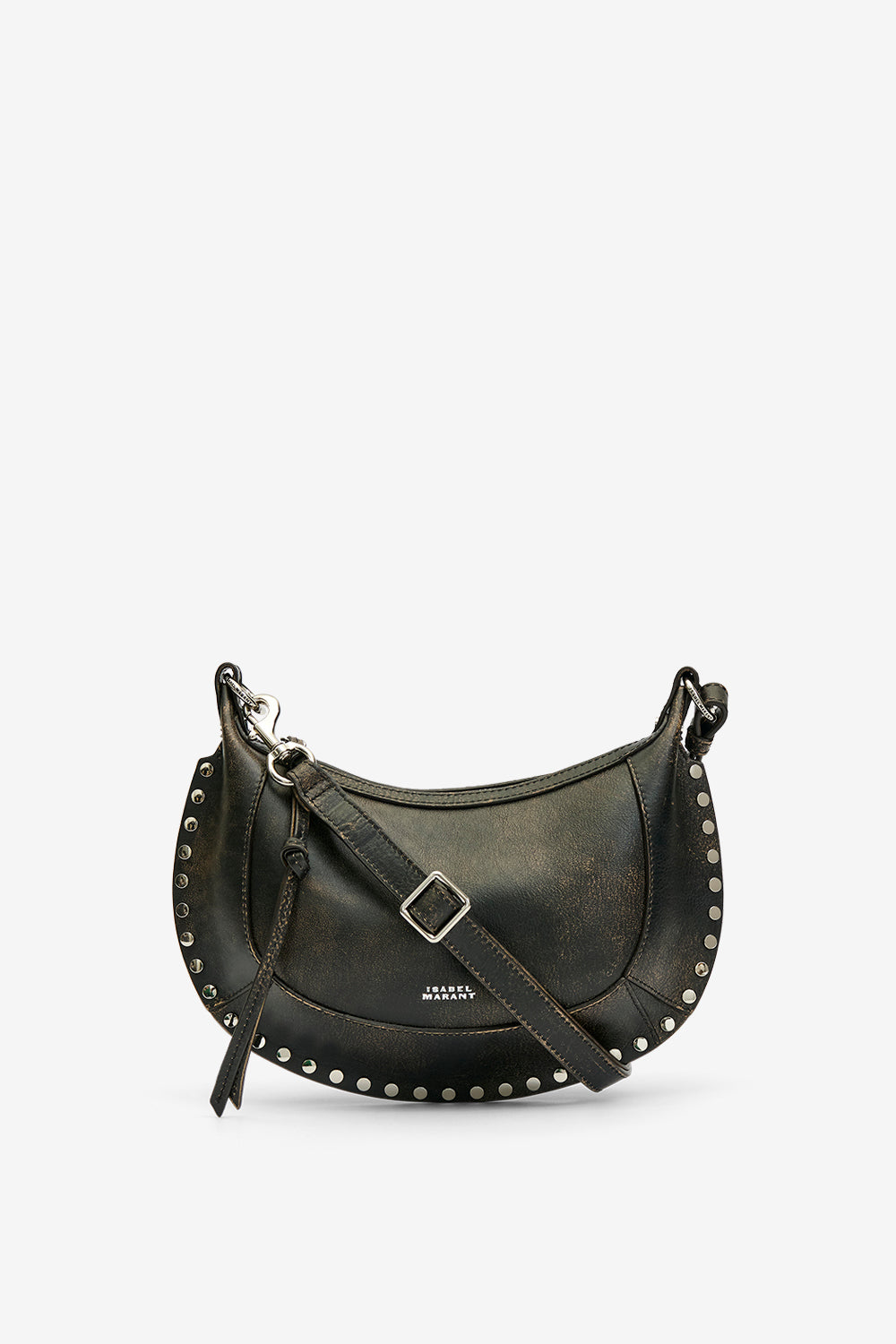 Oskan moon shoulder bag in soft leather - Vintage brown - Woman - 1