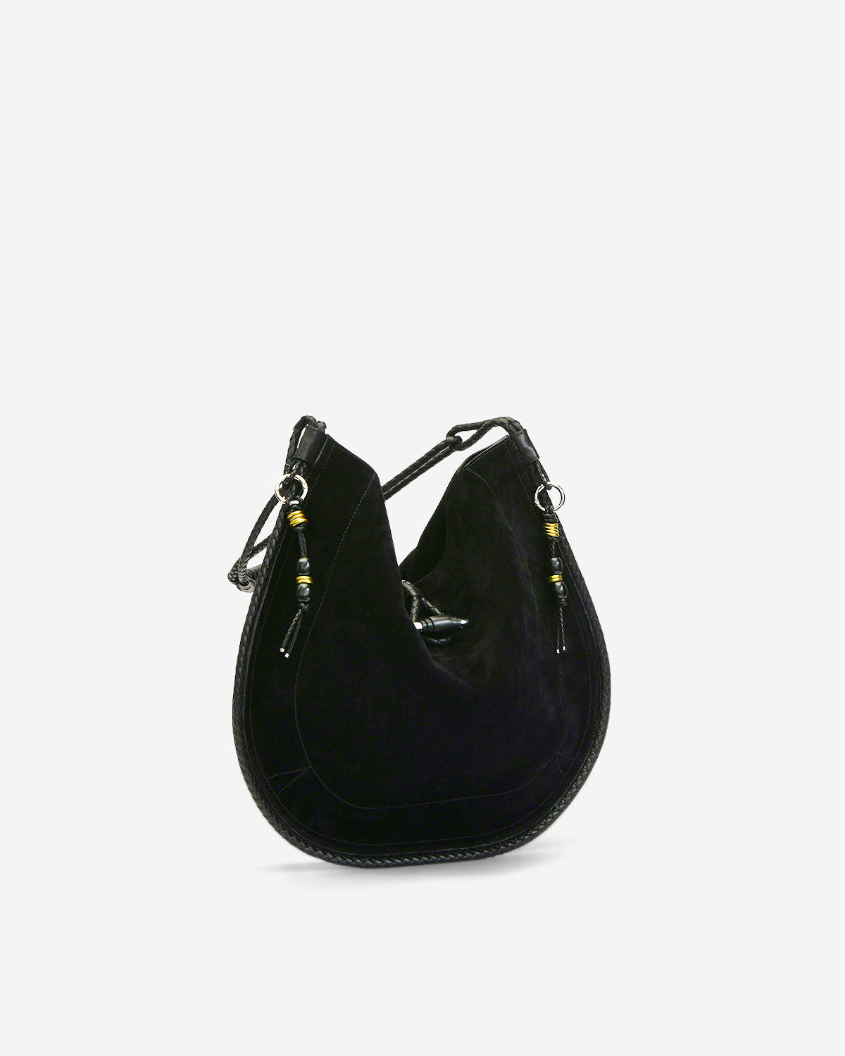 Sac oskan hobo soft Woman Noir et argenté 2