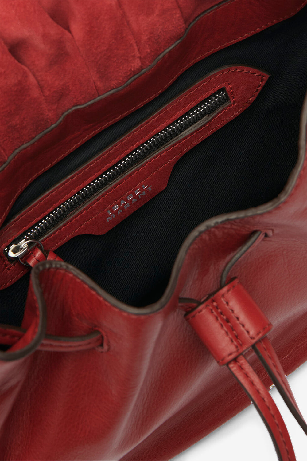 Sac porté épaule bolton en cuir - Deep red - Woman - 3