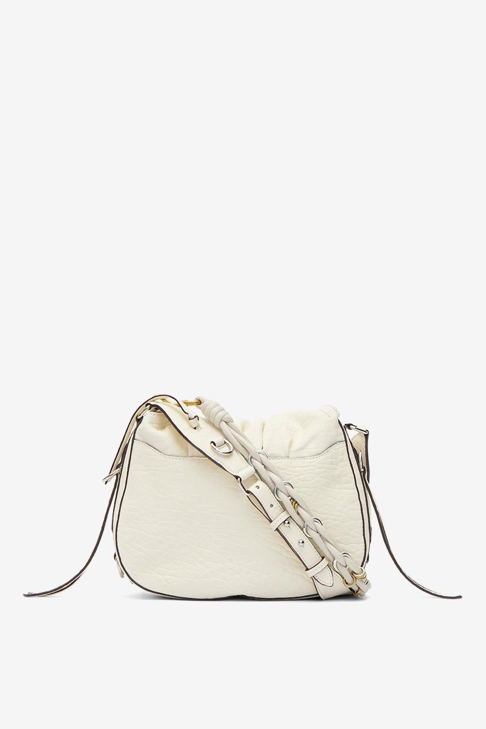 Sac porté épaule bolton en cuir - Beige - Woman - 2