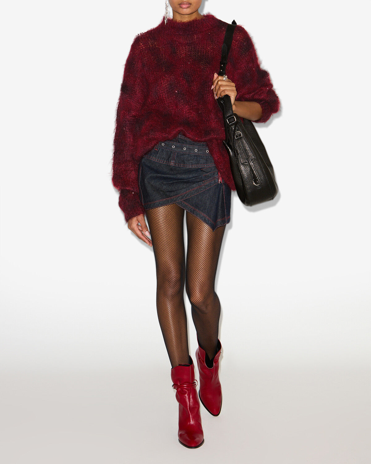 Mickaella sweater Woman Deep red 4