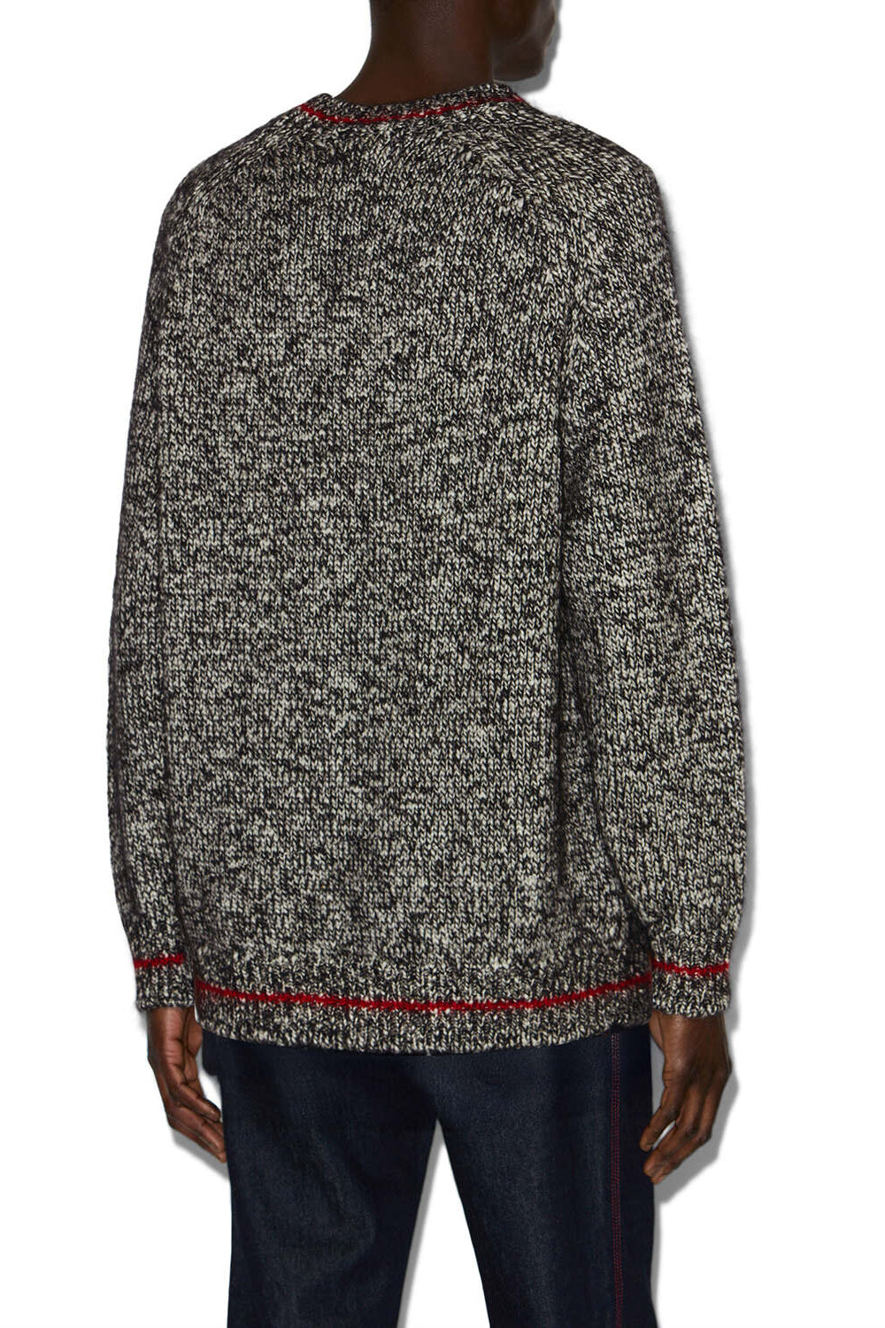 Pull en super kid mohair ivanhoa - Écru-anthracite - Man - 5